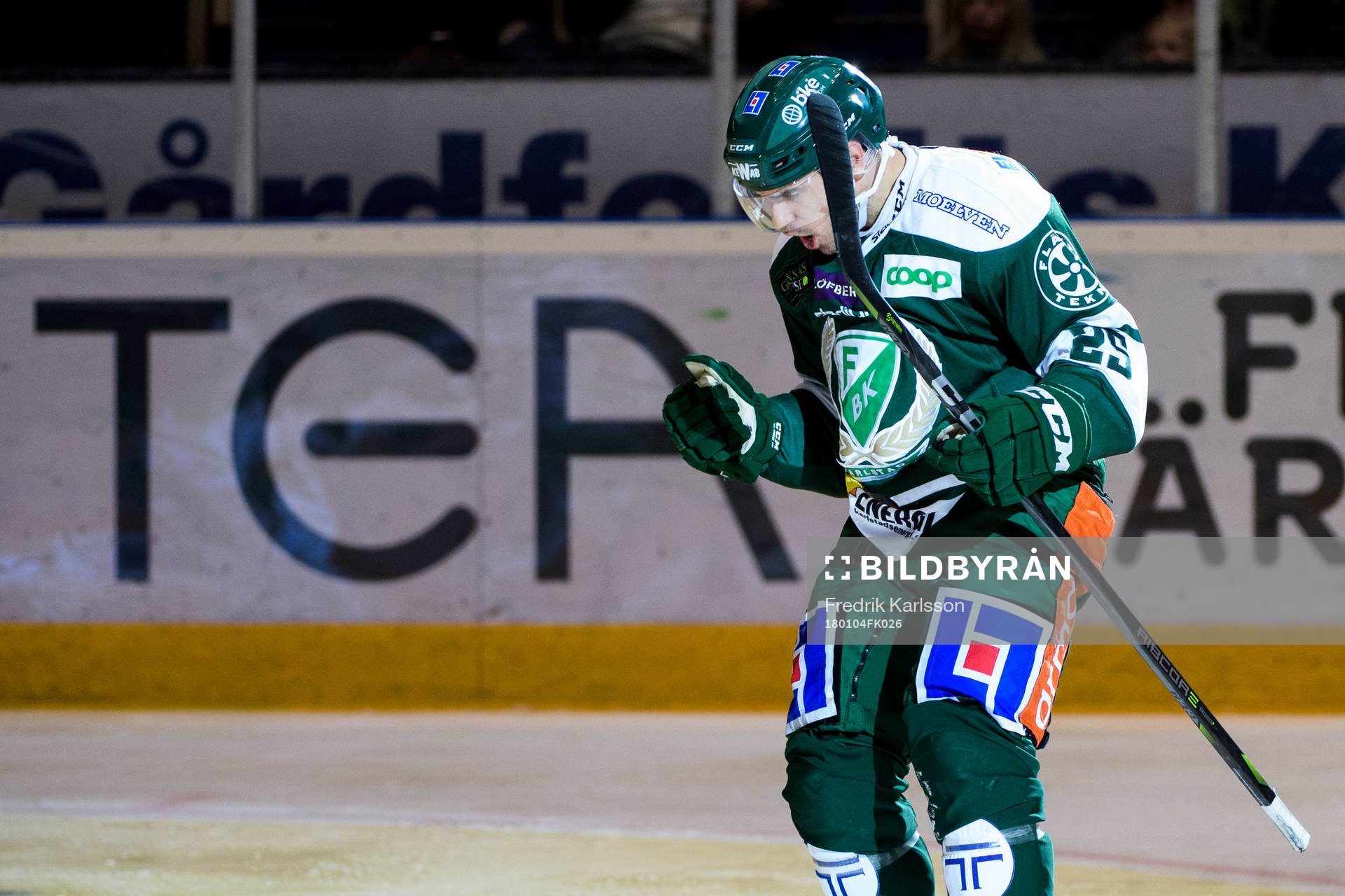 Färjestads Martin Johansson jublar