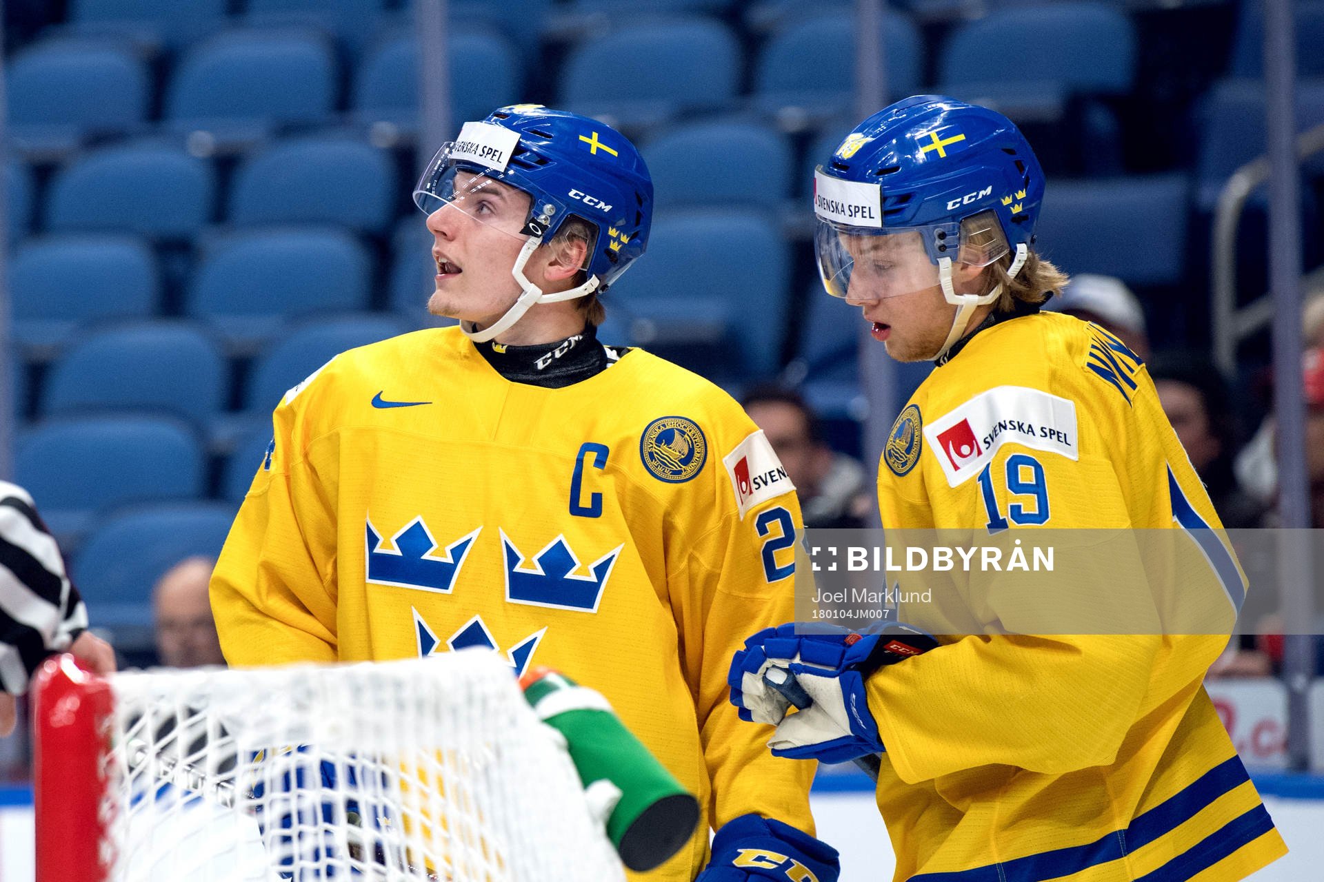 Sveriges Lias Andersson och Alexander Nylander