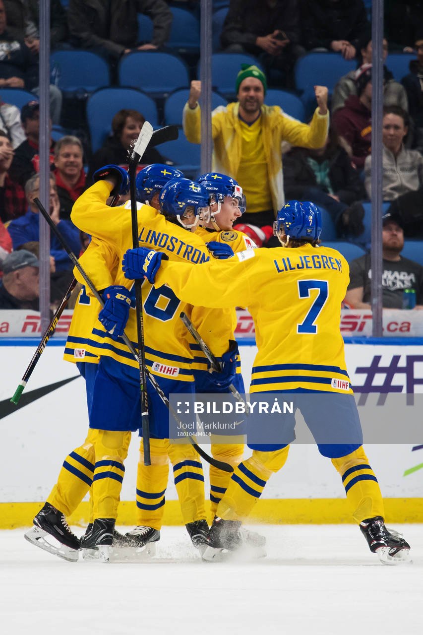 Sveriges Elias Pettersson, Linus Lindström, Lias Andersson
