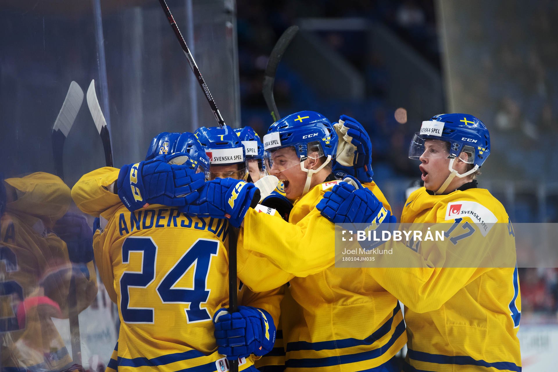 Sveriges Lias Andersson, Timothy Liljegren, Gustav