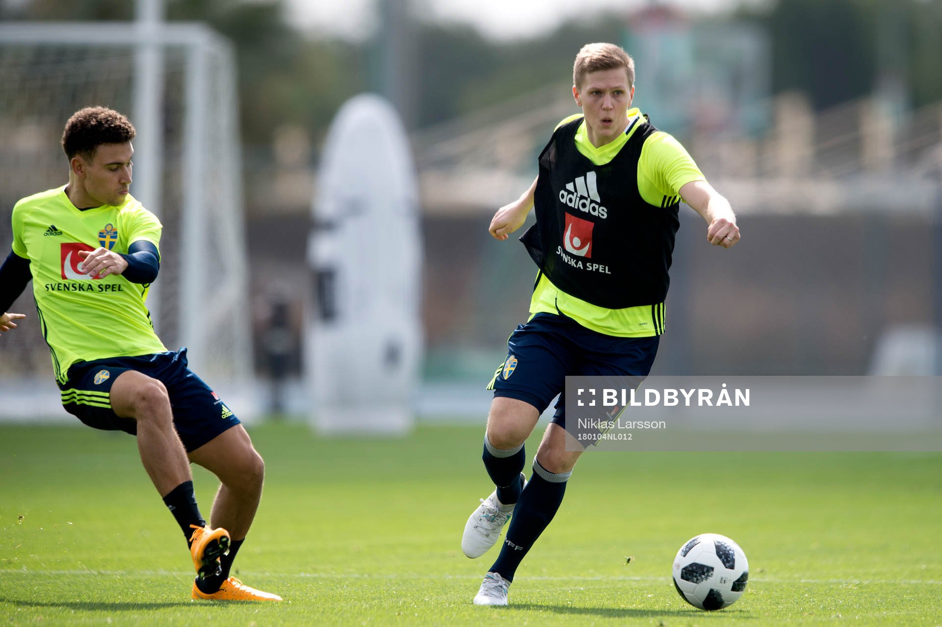 Sveriges Joakim Nilsson och Jordan Larsson