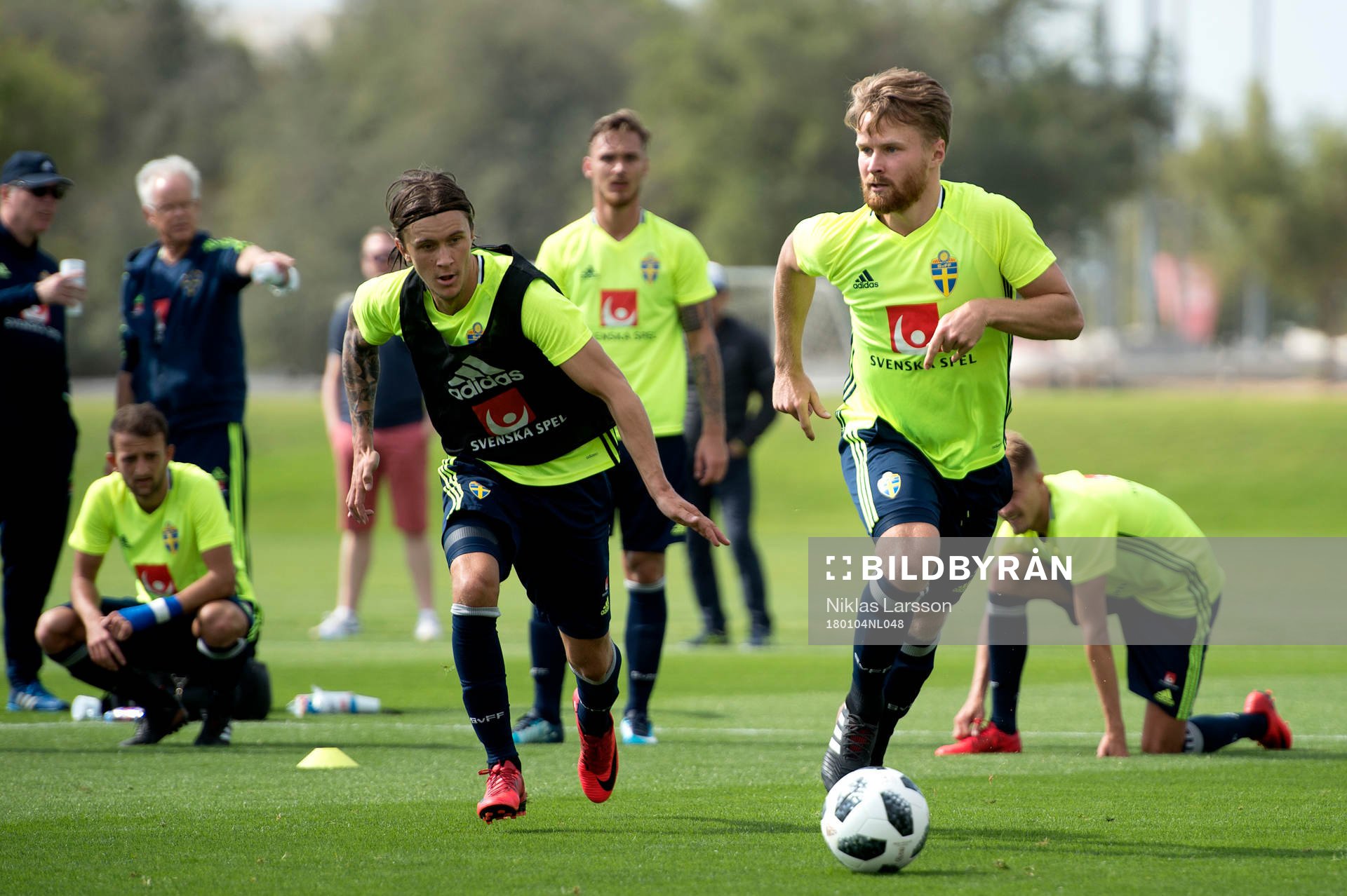 Sveriges Jacob Une Larsson och Kristoffer Olsson