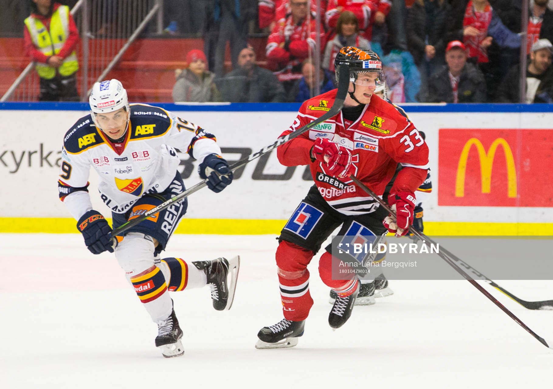 Djurgårdens Rene Bourque och Örebros Christoffer