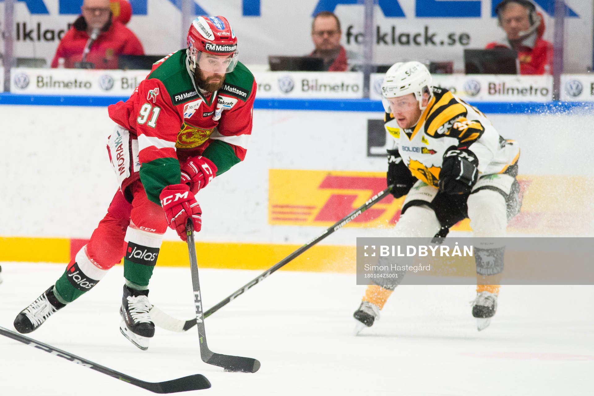 Moras Jacob Lagacé och Skellefteås Sebastian Ohlsson