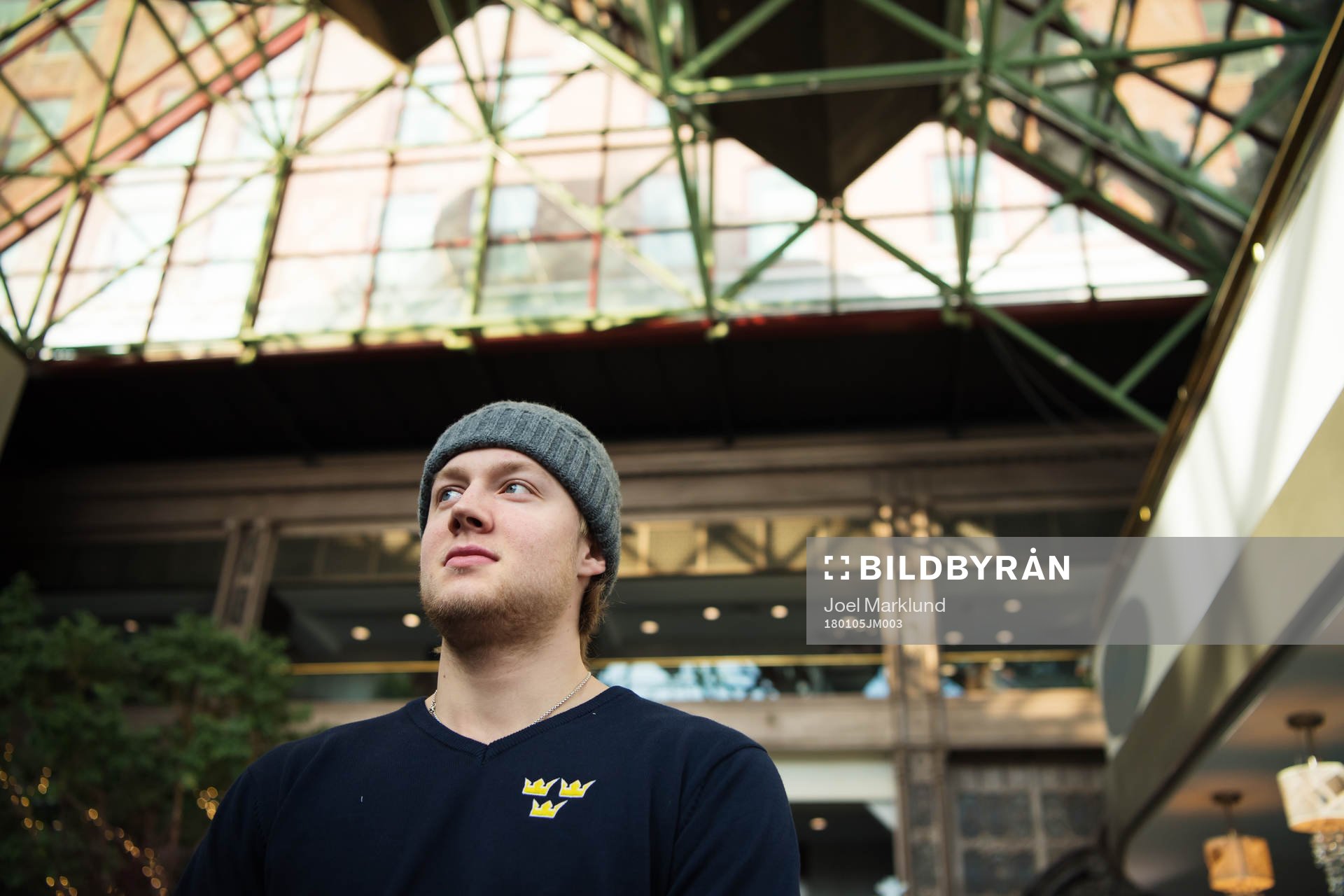 Sveriges Alexander Nylander vid en pressträff