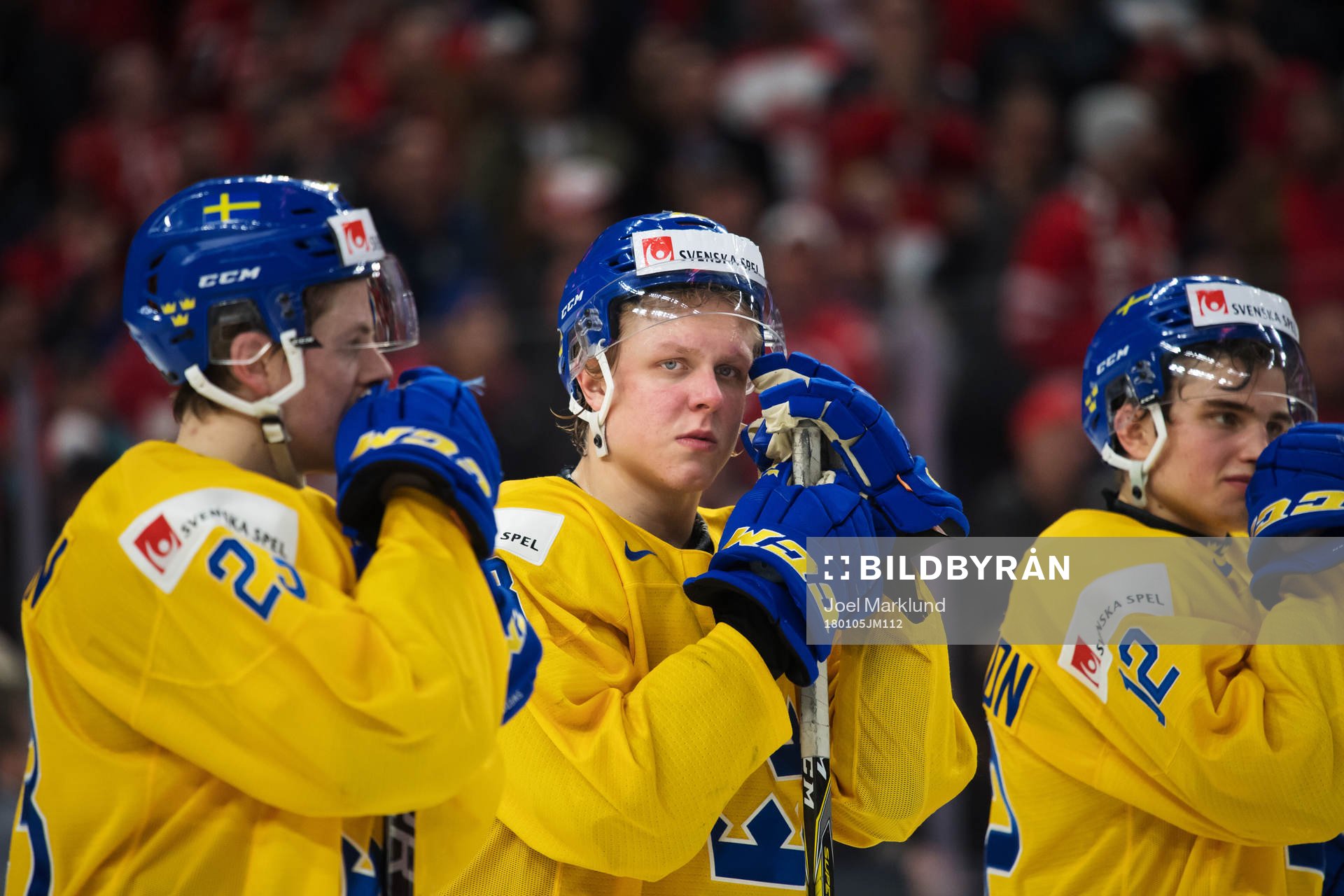 Sveriges Jesper Sellgren, Fabian Zetterlund och Glenn