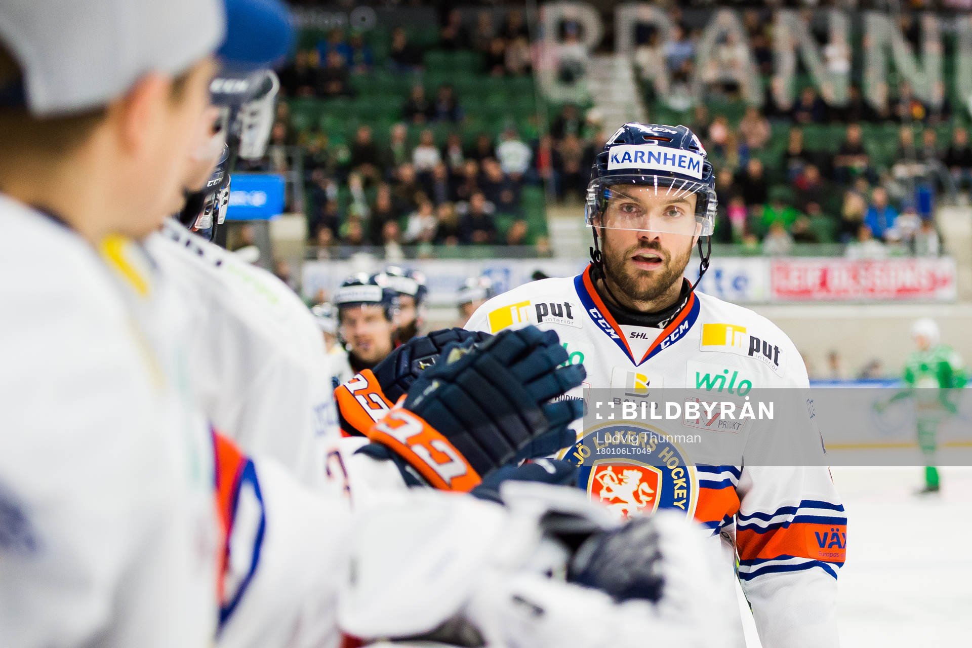 Växjös Noah Welch jublar