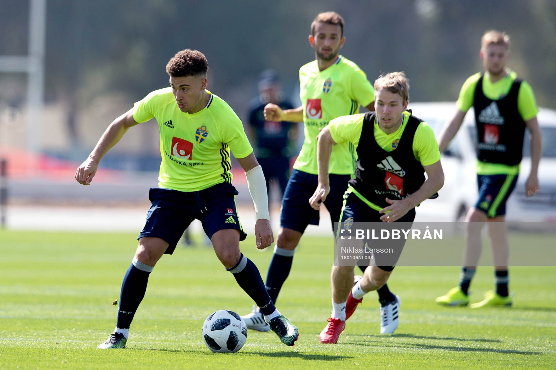 Sveriges Jordan Larsson och Oscar Lewicki