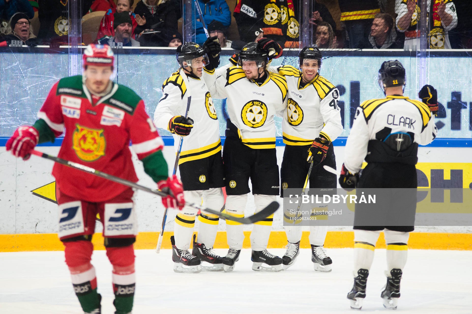 Brynäs Drew Miller , Marcus Ersson och Jesper Jensen