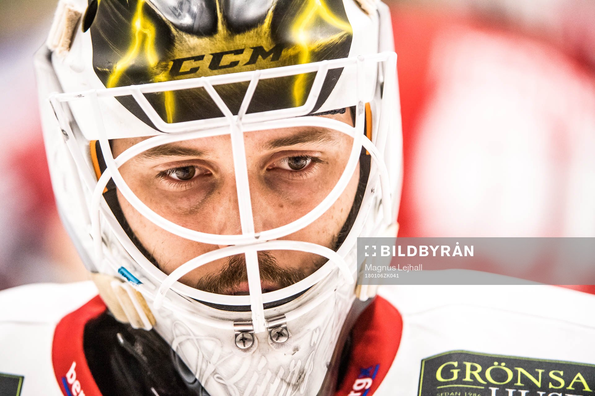 Malmö Redhawks målvakt Jonatan Bjurö