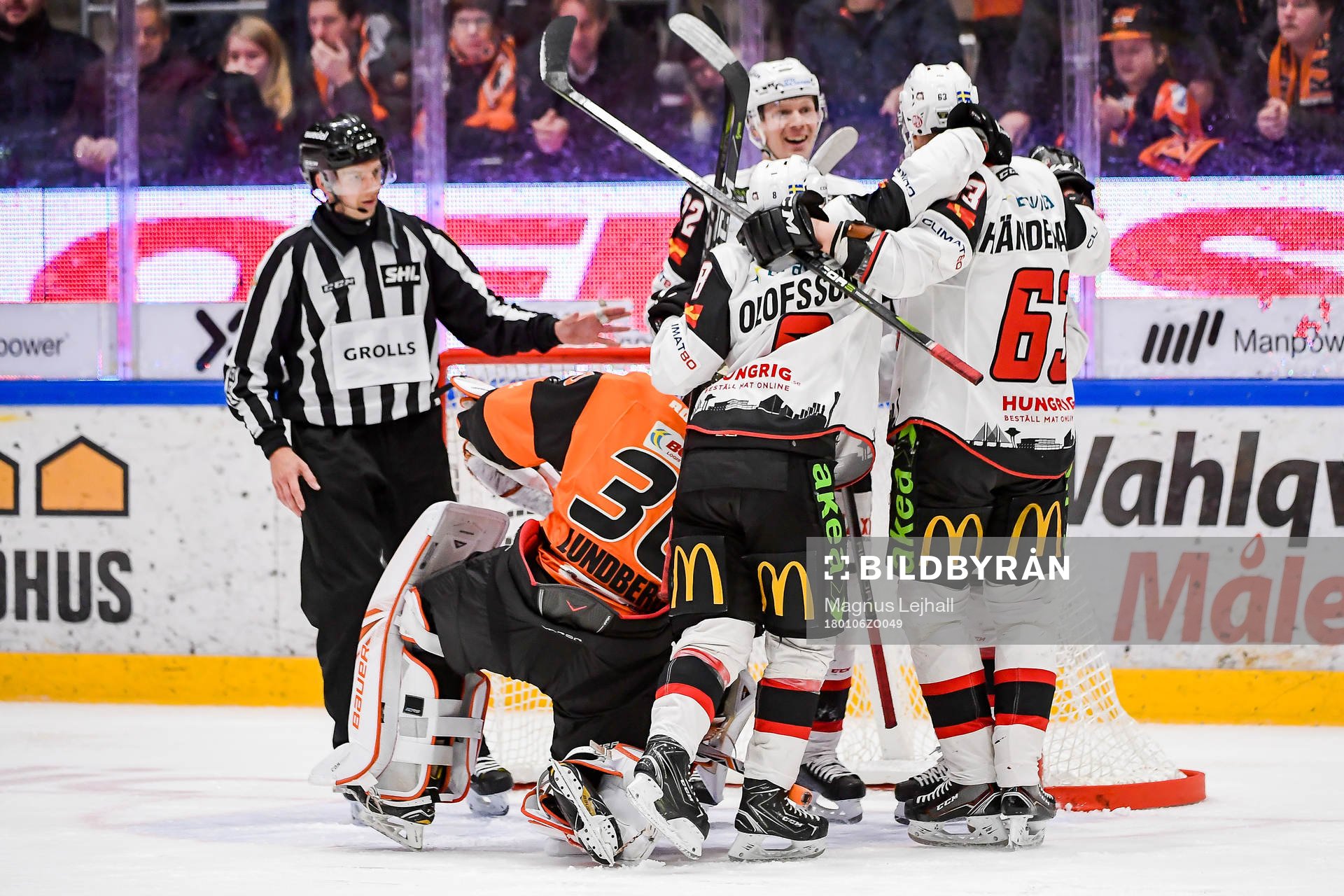 Malmö Redhawks Lars Bryggman jublar