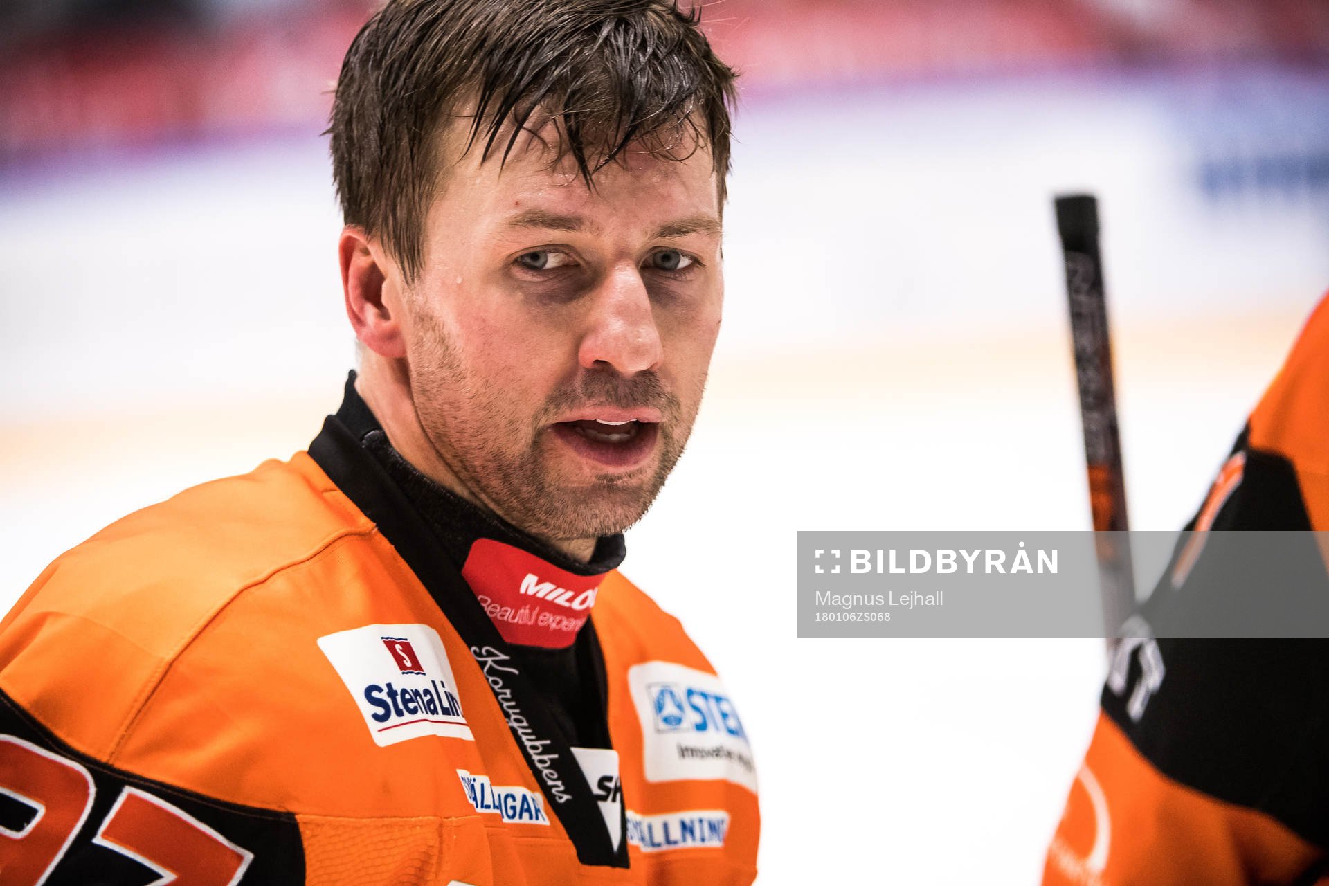Karlskronas Per Ledin  utan hjälm