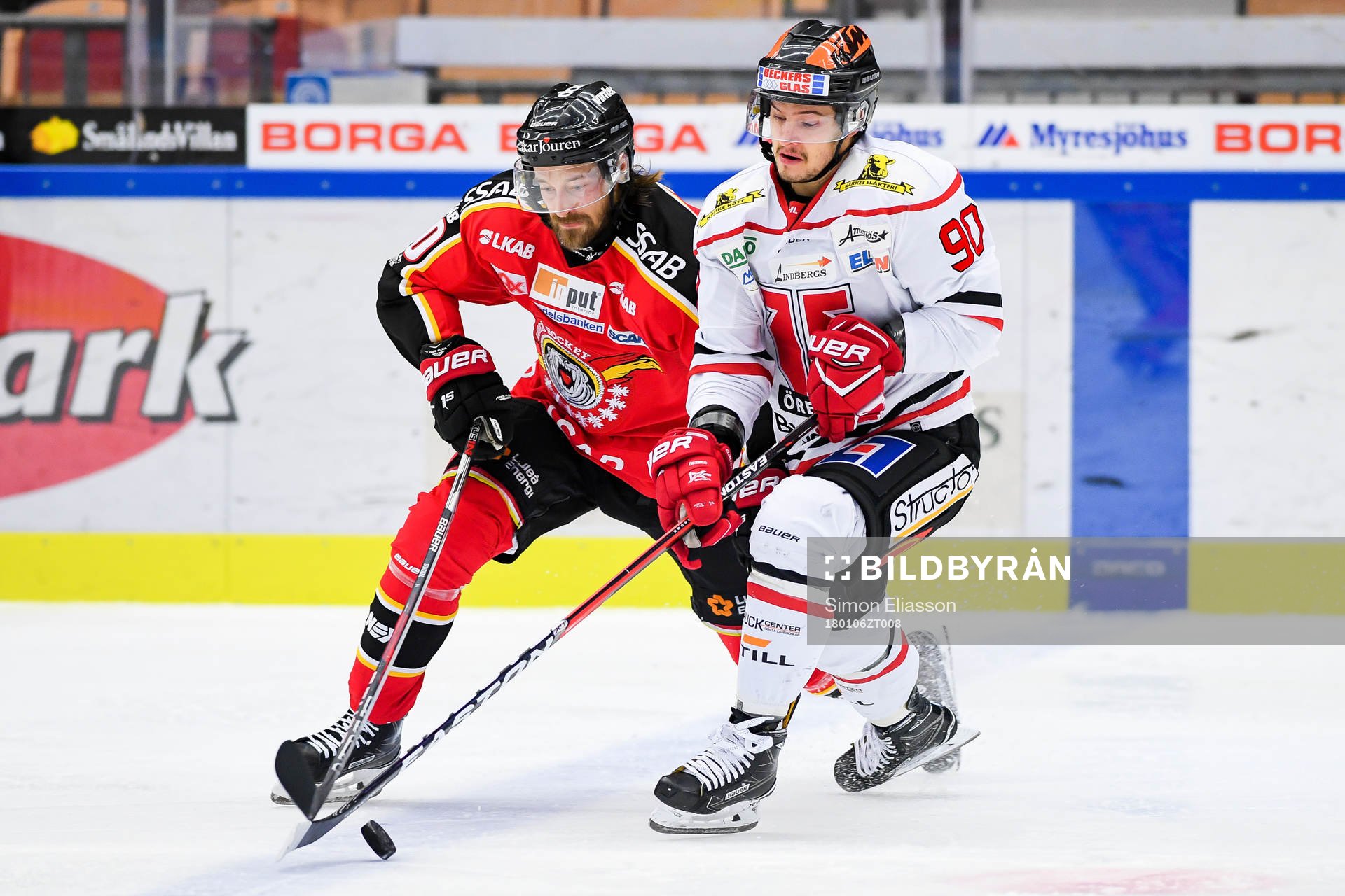 Luleås Daniel Sondell och Örebros Libor Hudacek