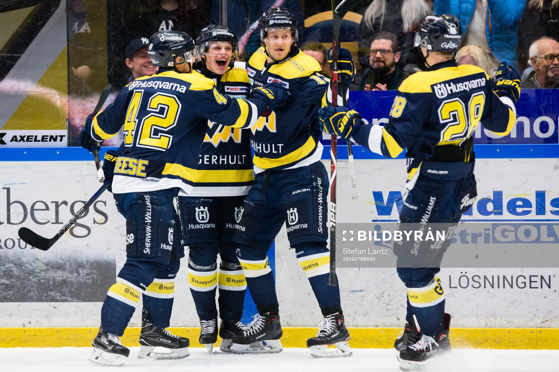 s Dylan Reese, Lawrence Pilut, Oscar Sundh och Anton