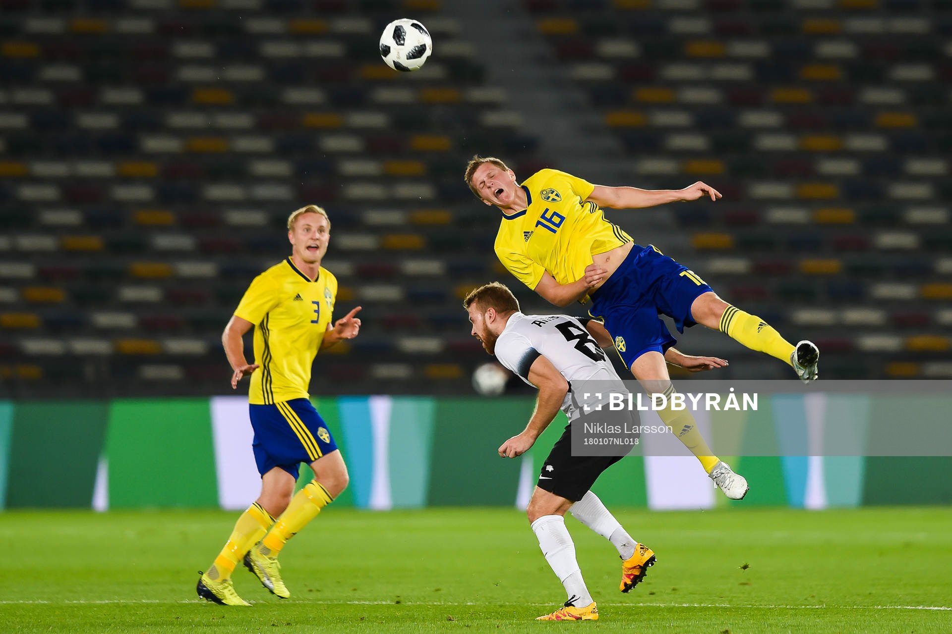 Sveriges Franz Brorsson, Joakim Nilsson och Estlands Henri