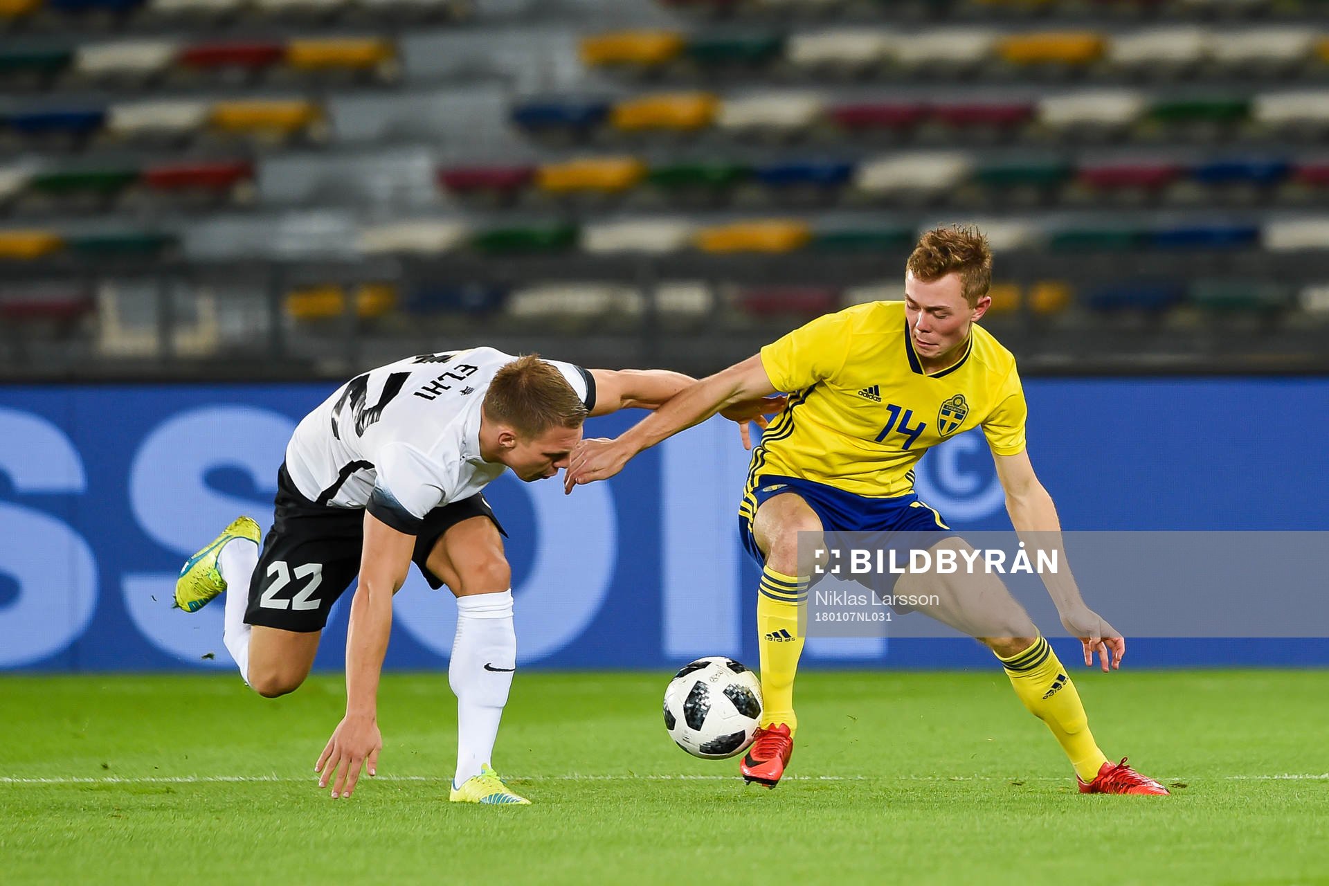 Estlands Trevor Elhi och Sveriges Joel Andersson