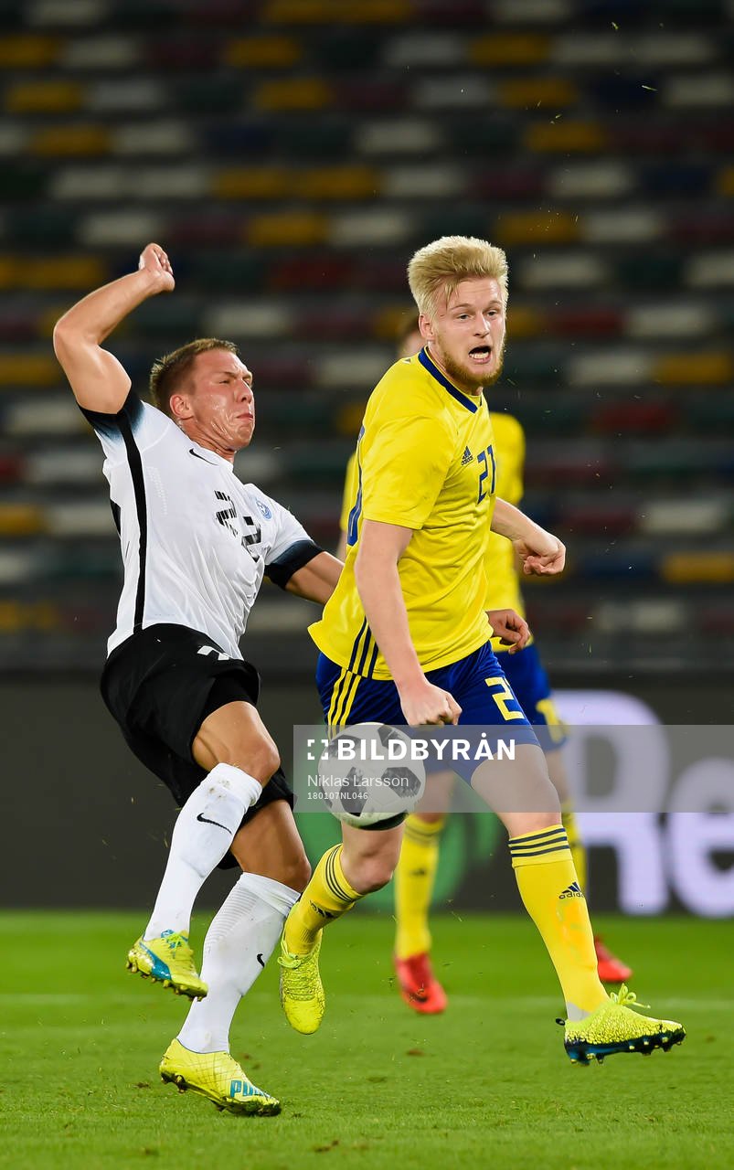 Estlands Trevor Elhi och Sveriges Kalle Holmberg