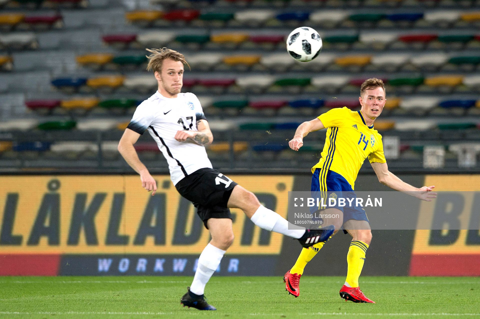 Sveriges Joel Andersson och Estlands Mark Oliver Roosnupp