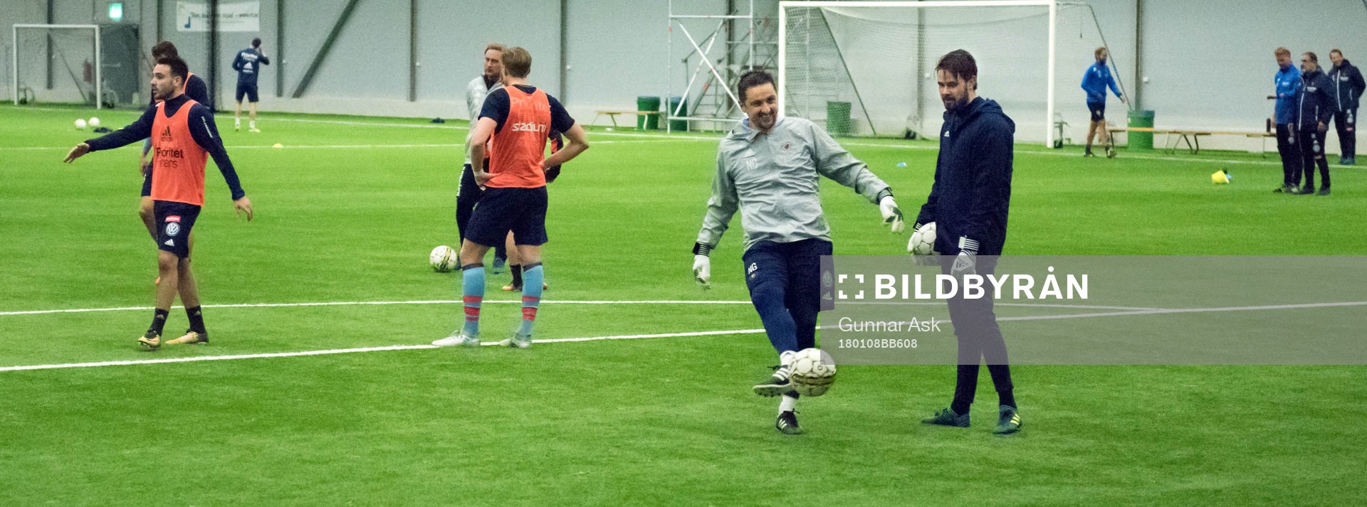 Målvaktstränare Nikos Gkoulios (t v) och Tommy Vaiho