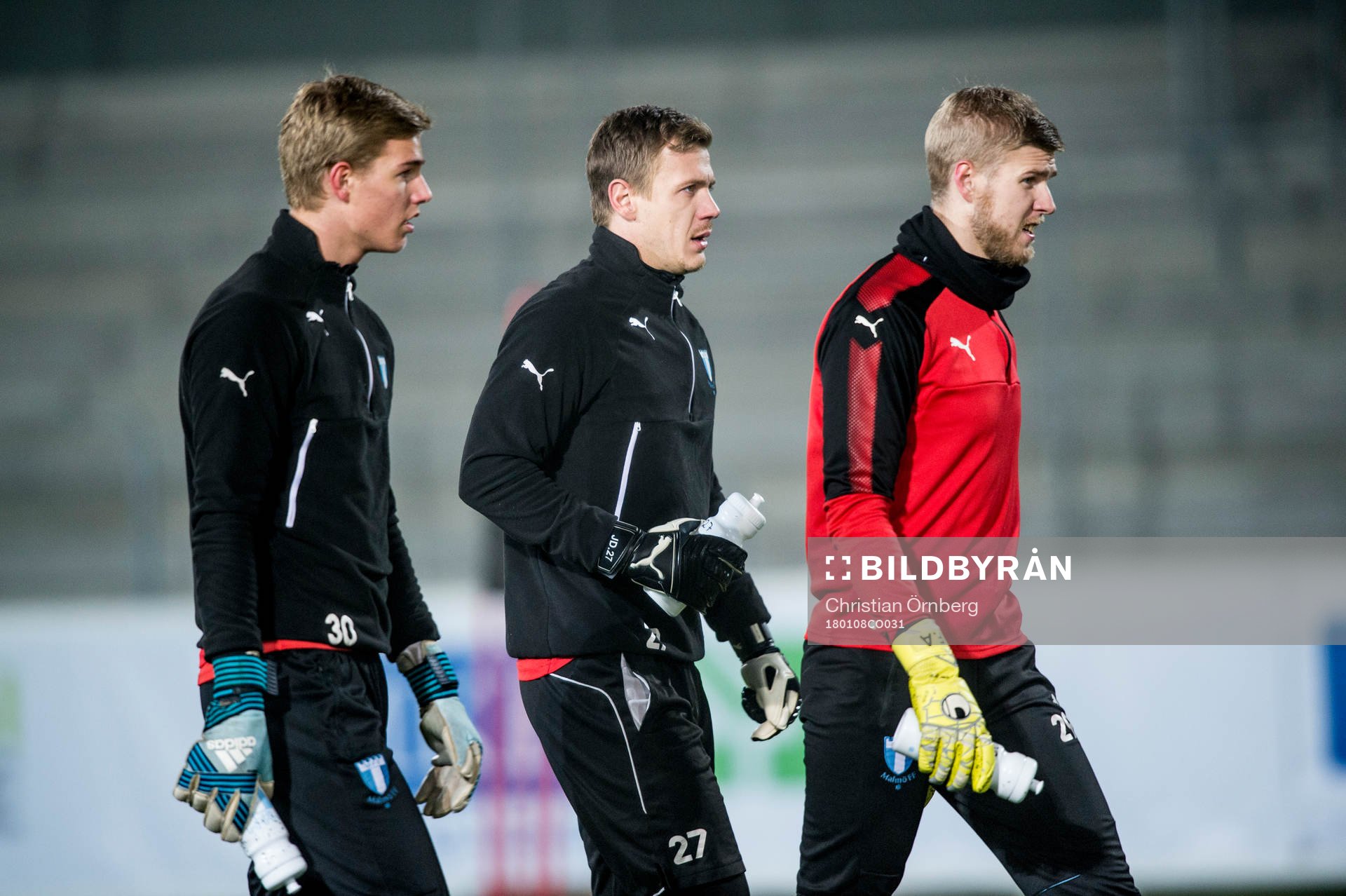 Målvakt Mathias Nilsson, målvakt Johan Dahlin och