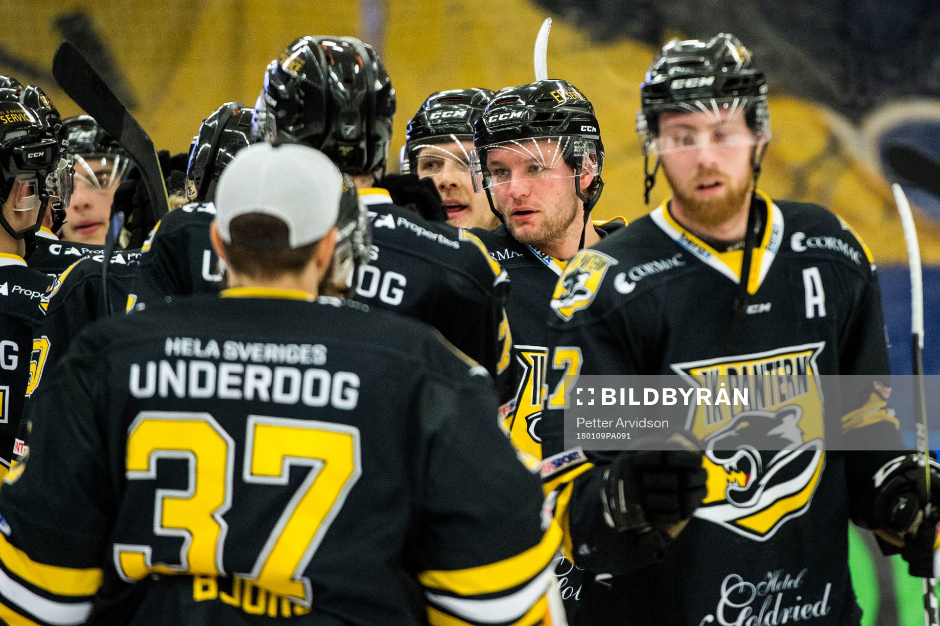Panterns Robin Dahse jublar med lagkamrater