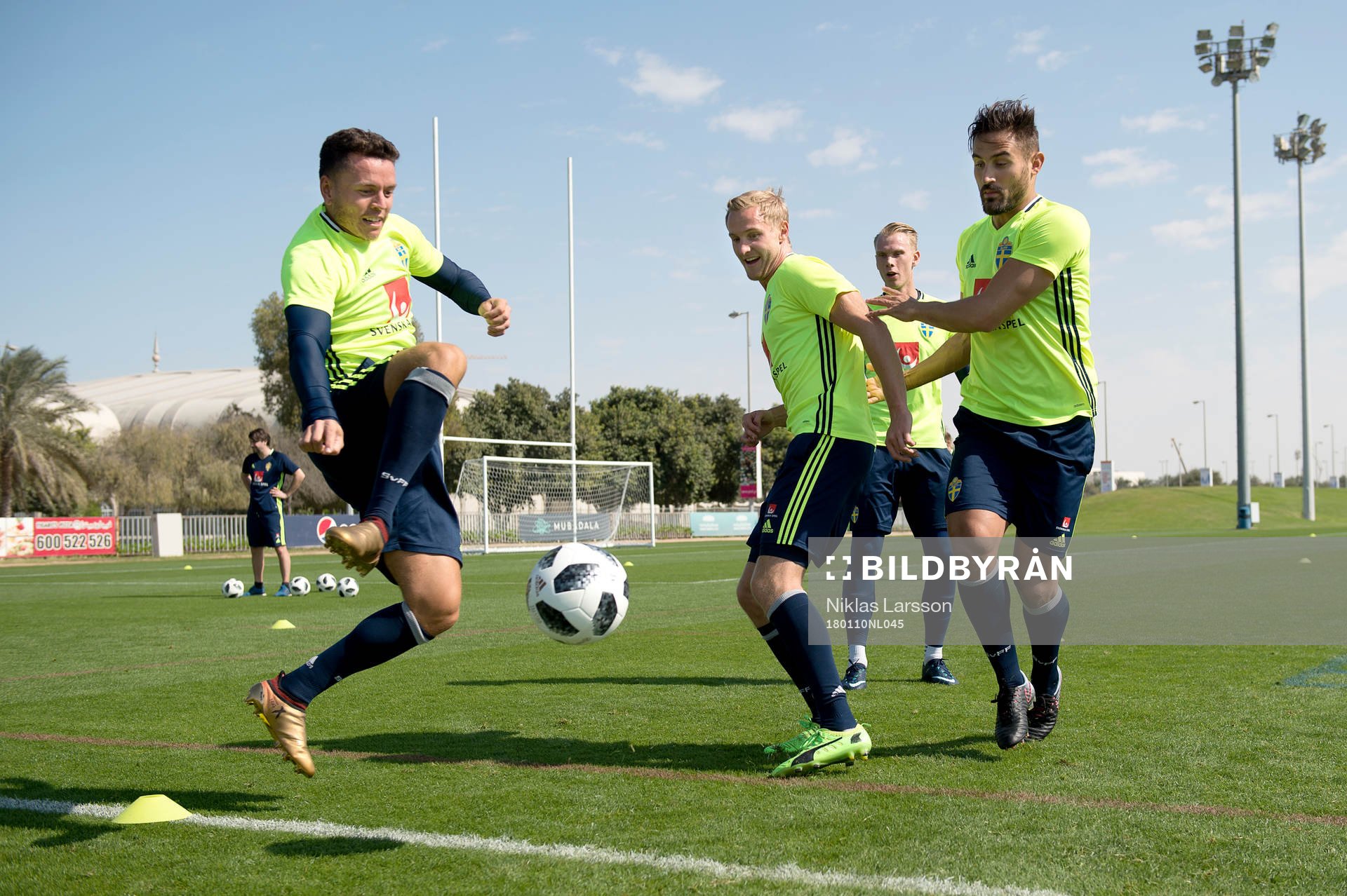 Sveriges Kerim Mrabti, Franz Brorsson Pontus Dahlberg och