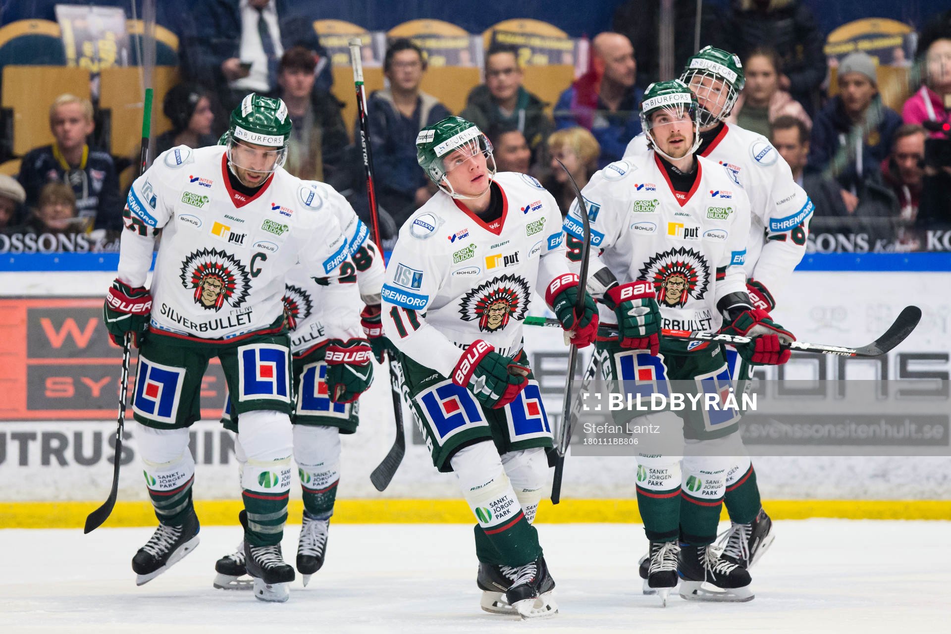 Frölundas Joel Lundqvist, Victor Olofsson, Adam Almqvist