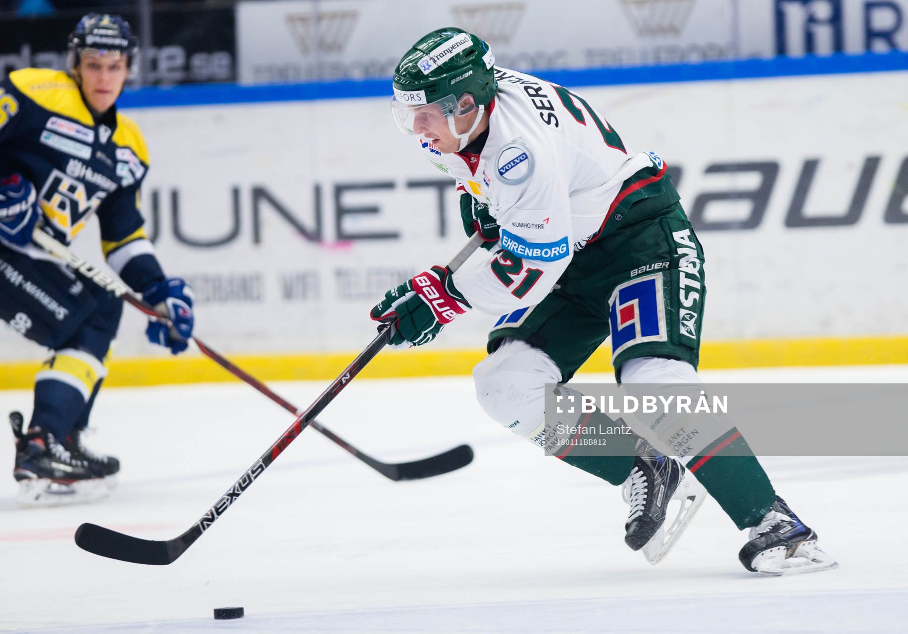 s Tom Hedberg mot Frölundas Christoffer Ehn