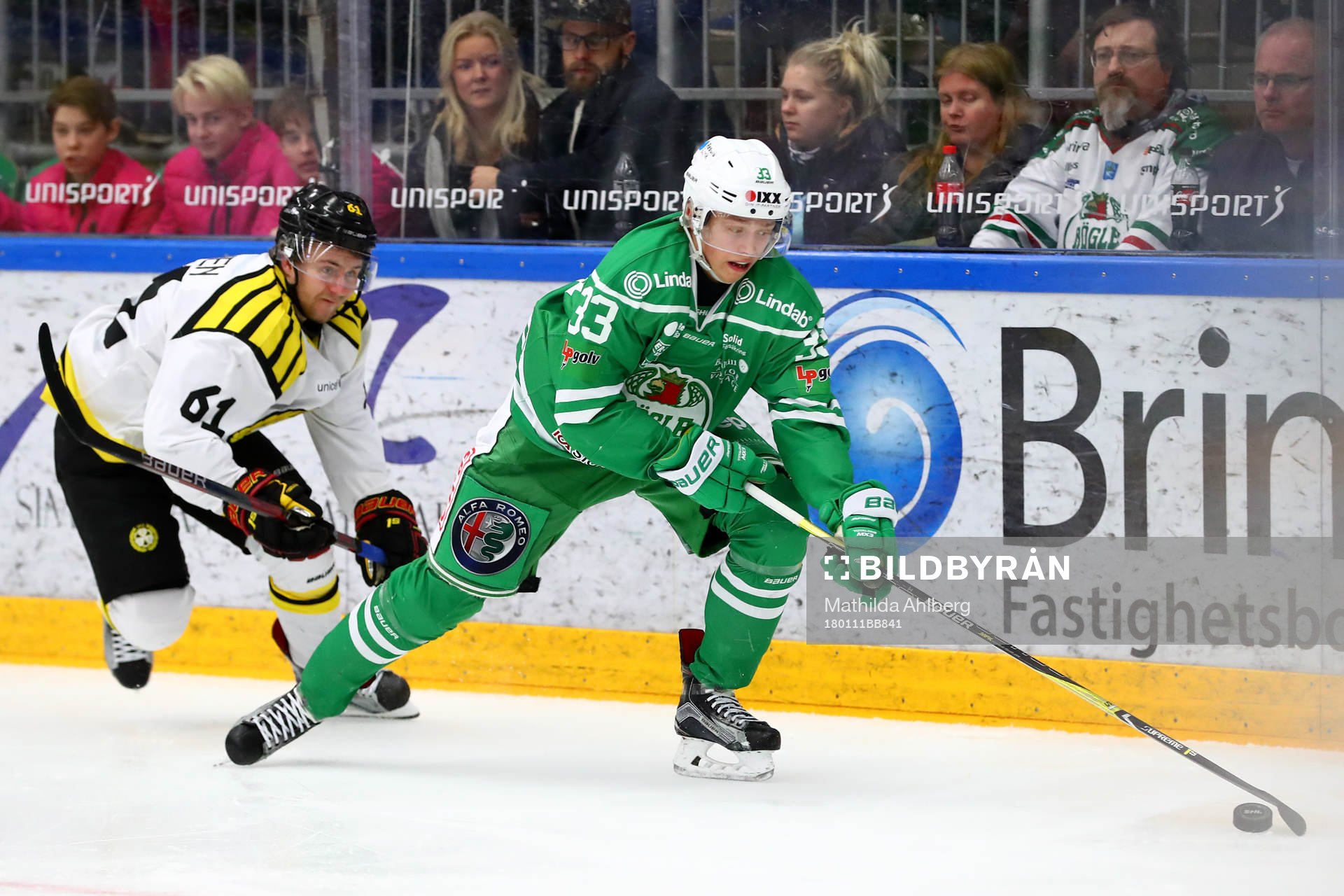Brynäs Juuso Ikonen och Rögles Samuel Jonsson