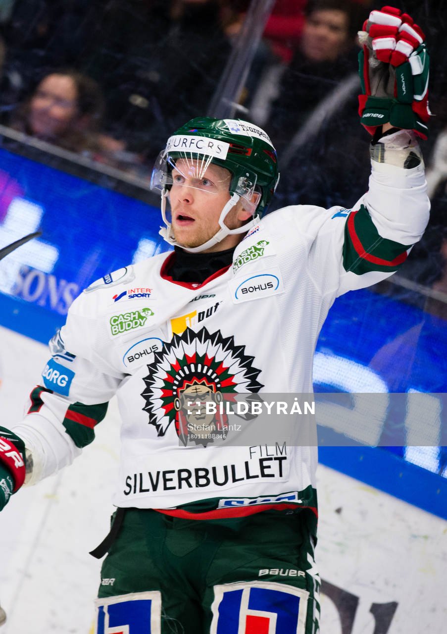 Frölundas Ryan Lasch jublar