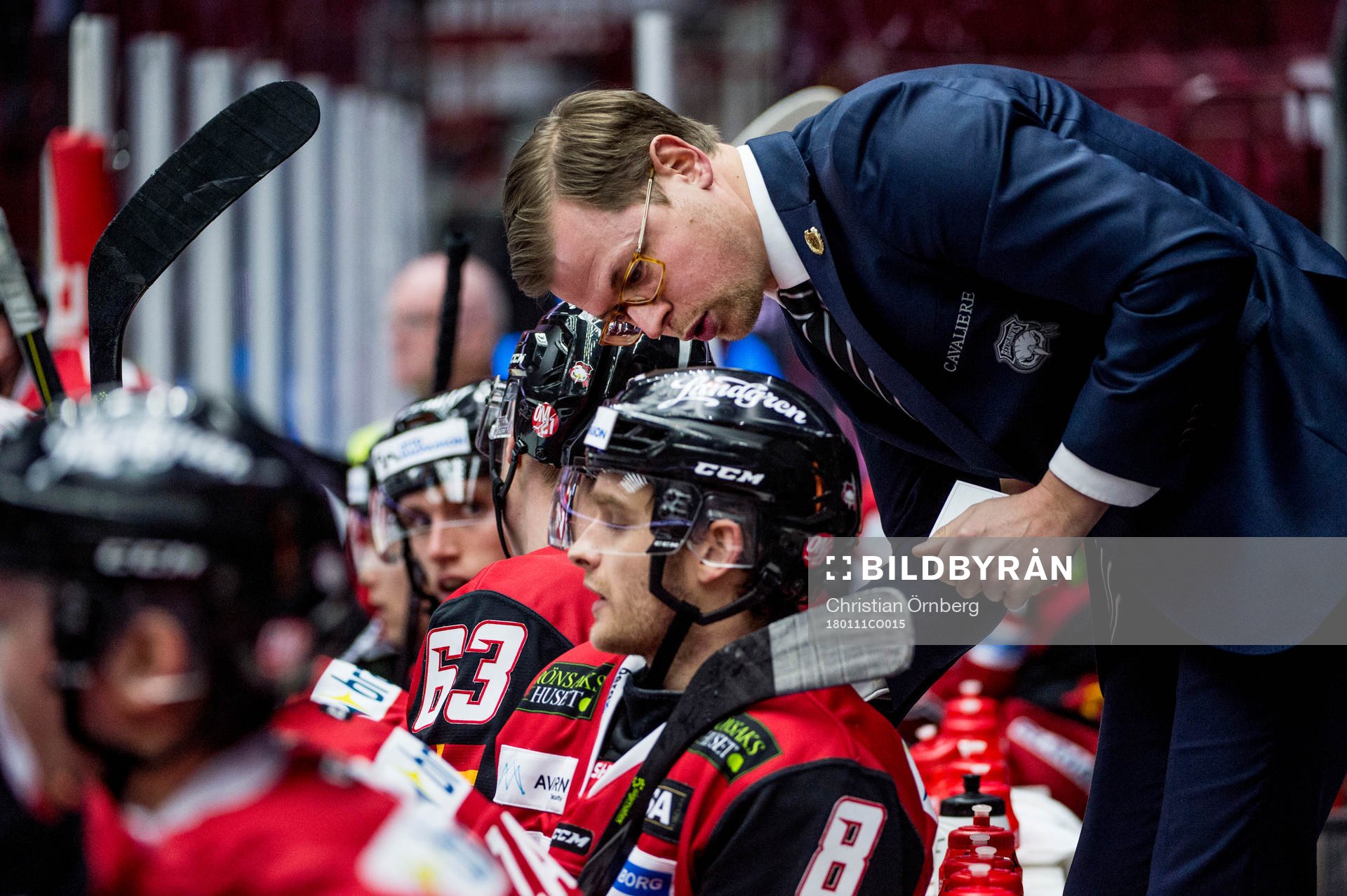 Malmö Redhawks assisterande tränare Martin Filander och
