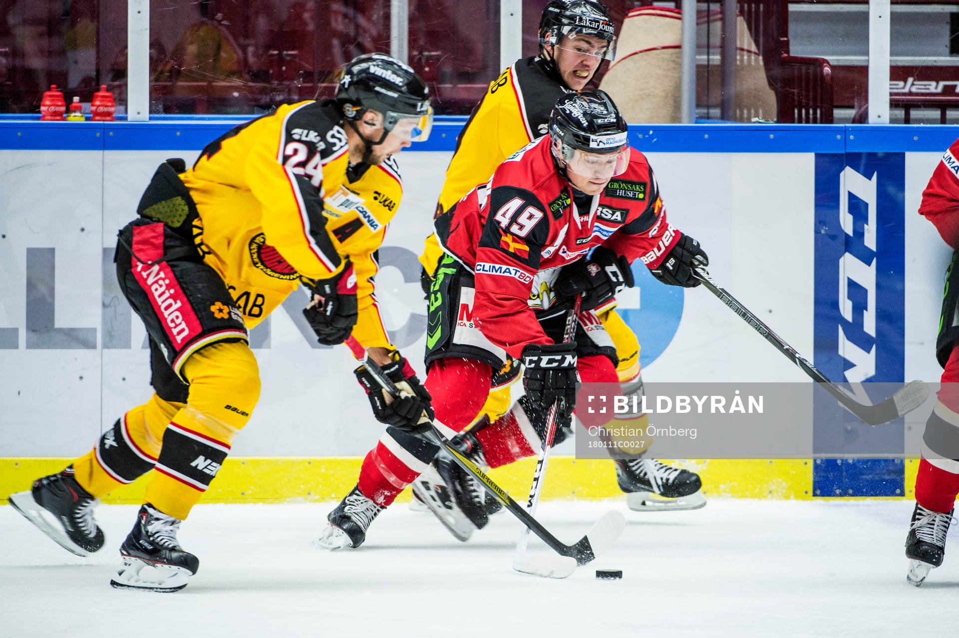 Malmö Redhawks Rhett Rakhshani mot Luleås Johan Harju
