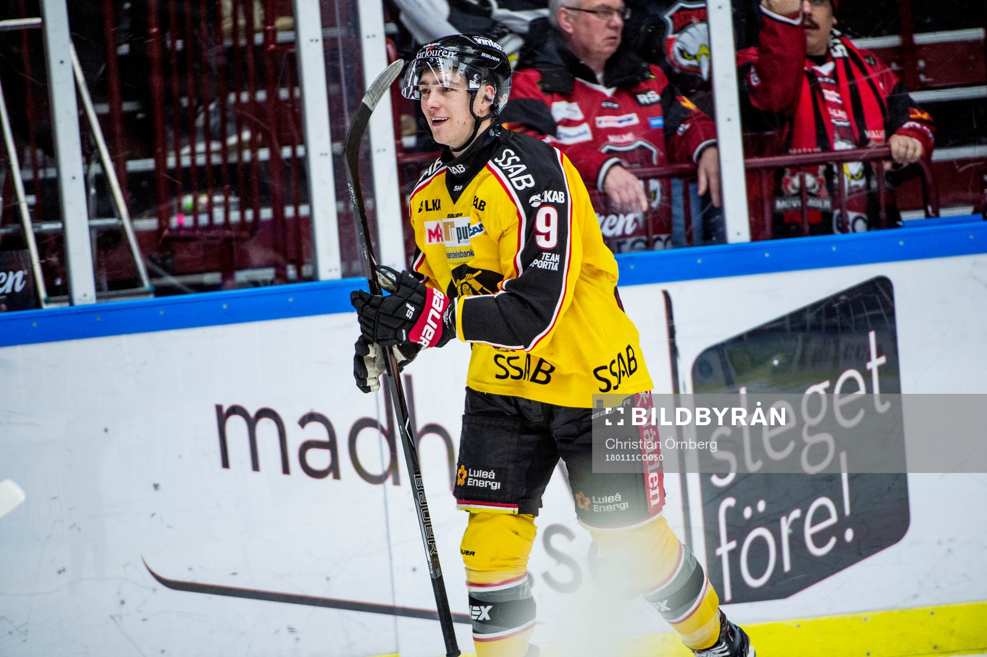 Luleås Johan Forsberg jublar