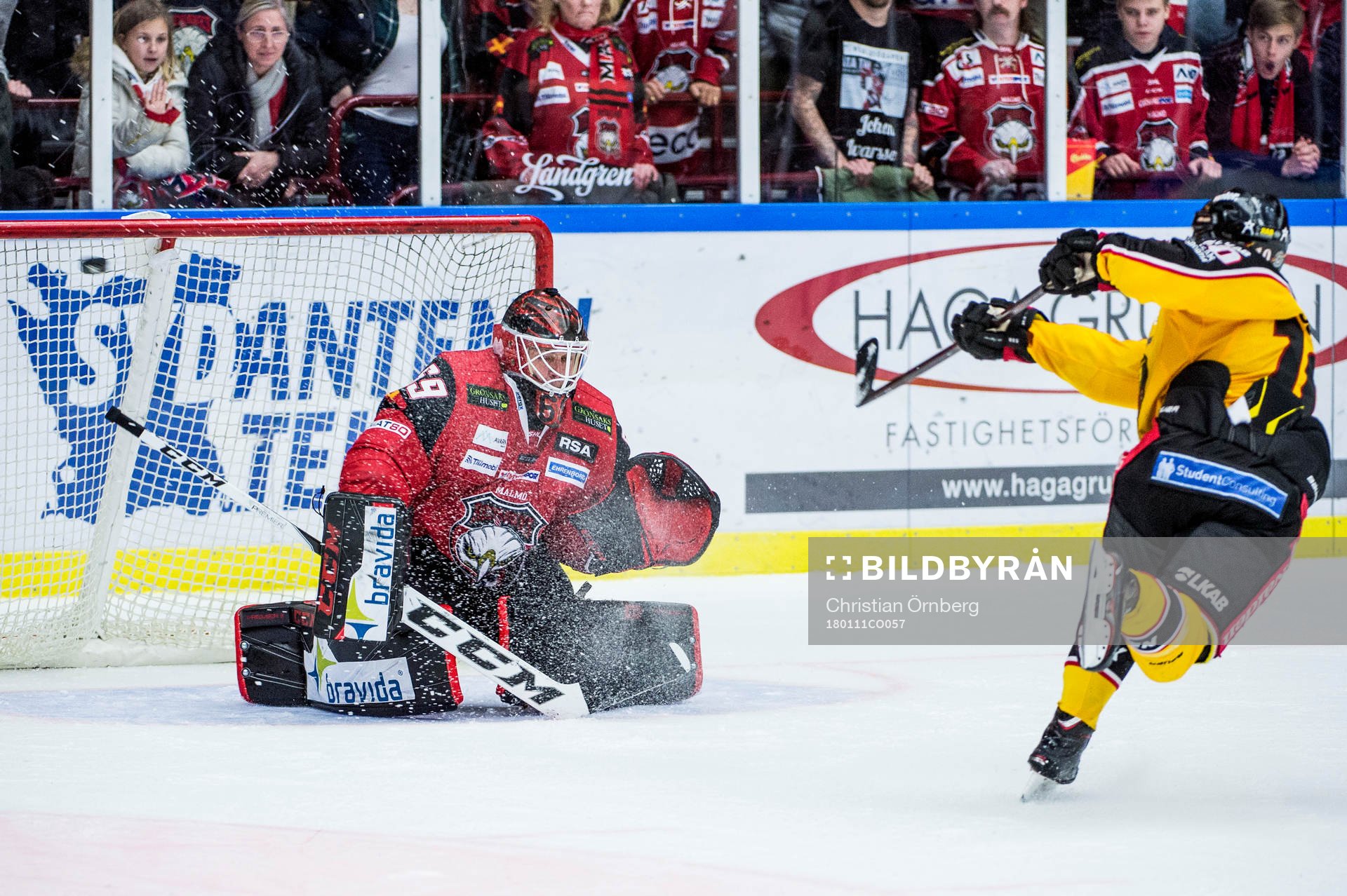Luleås Einar Emanuelsson sätter straff på Malmö
