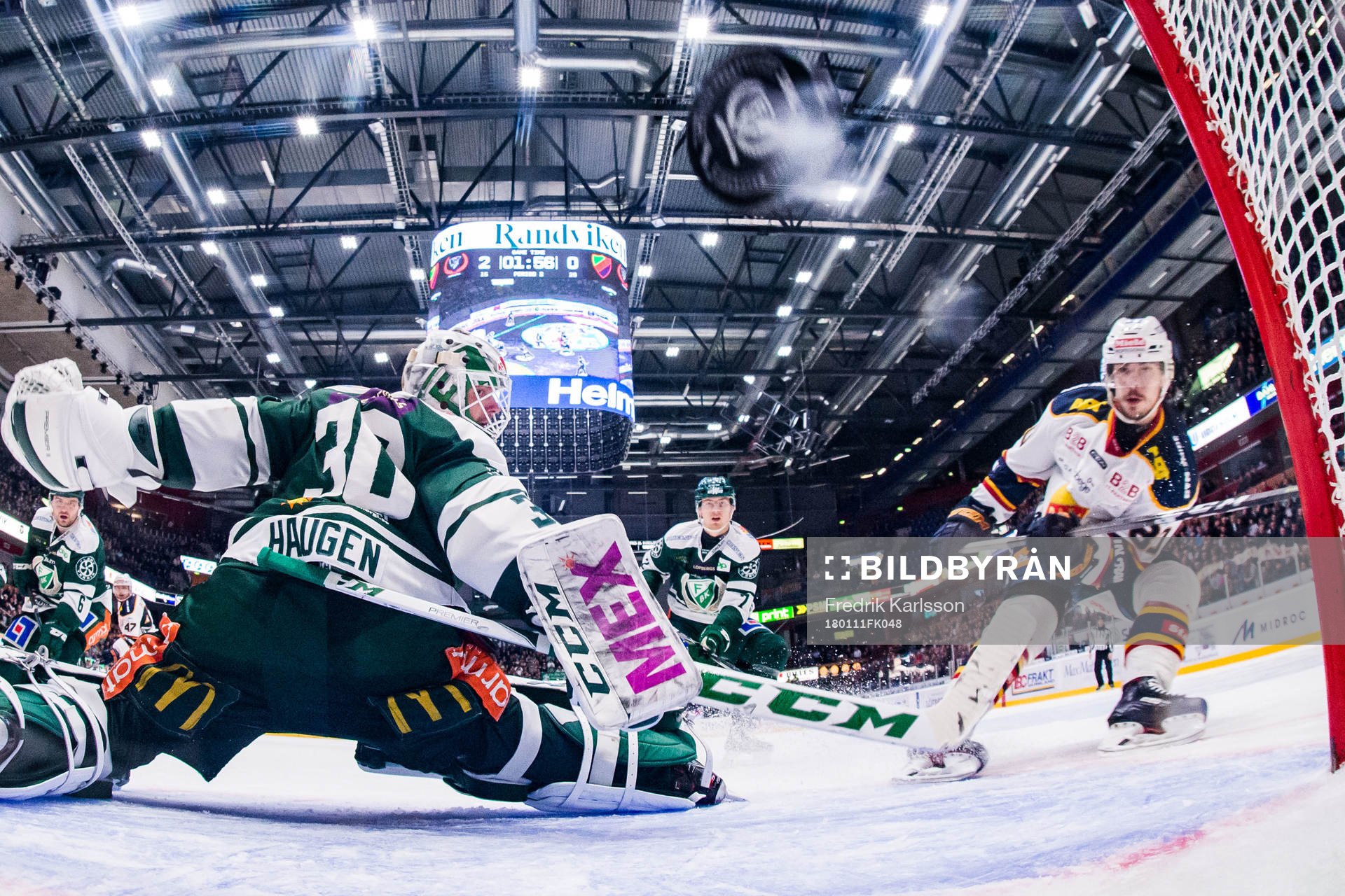 Djurgårdens Gustav Possler jublar och gör 2-1 bakom