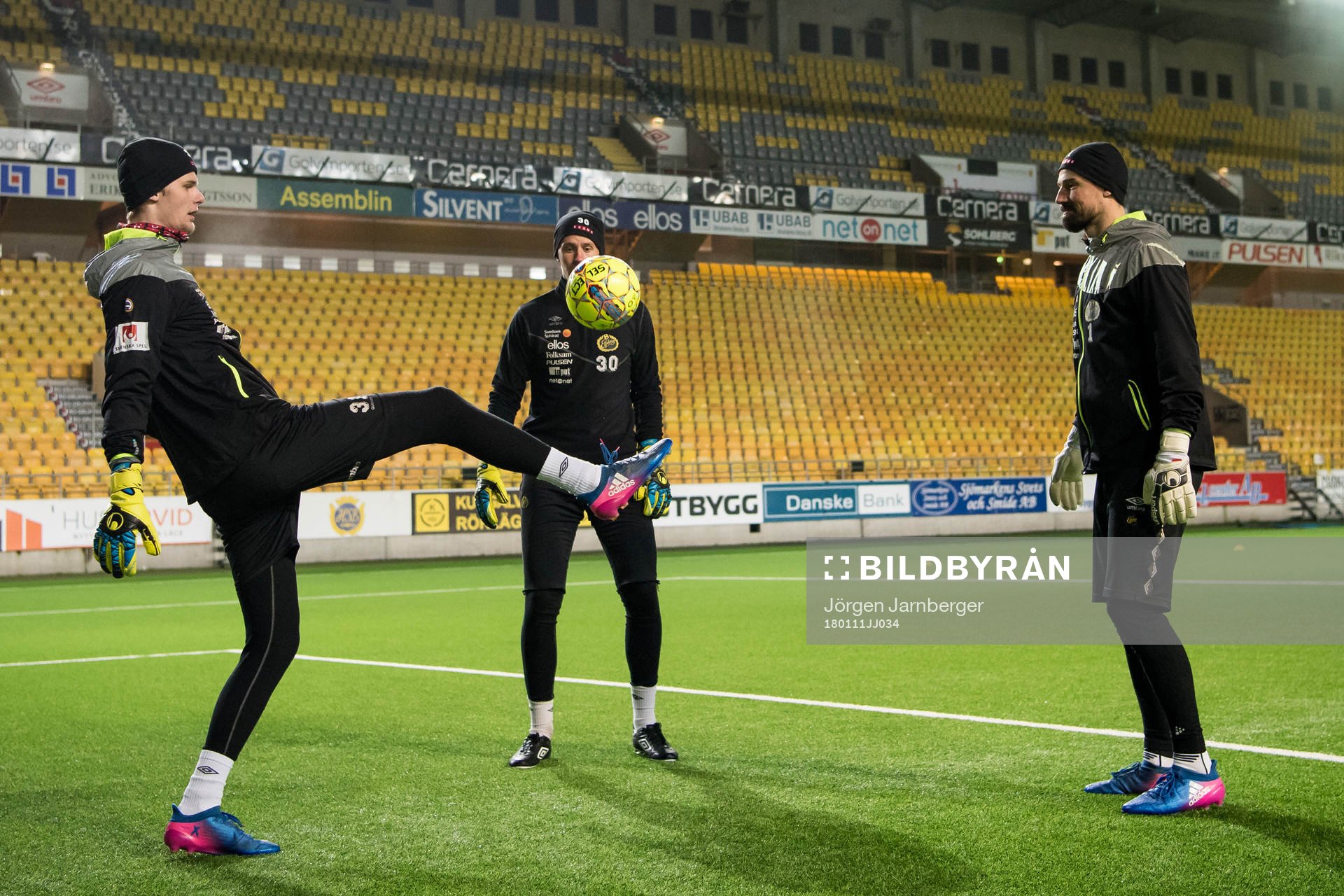 Elfsborgs tre målvakter Tim Rönning, David Olsson och