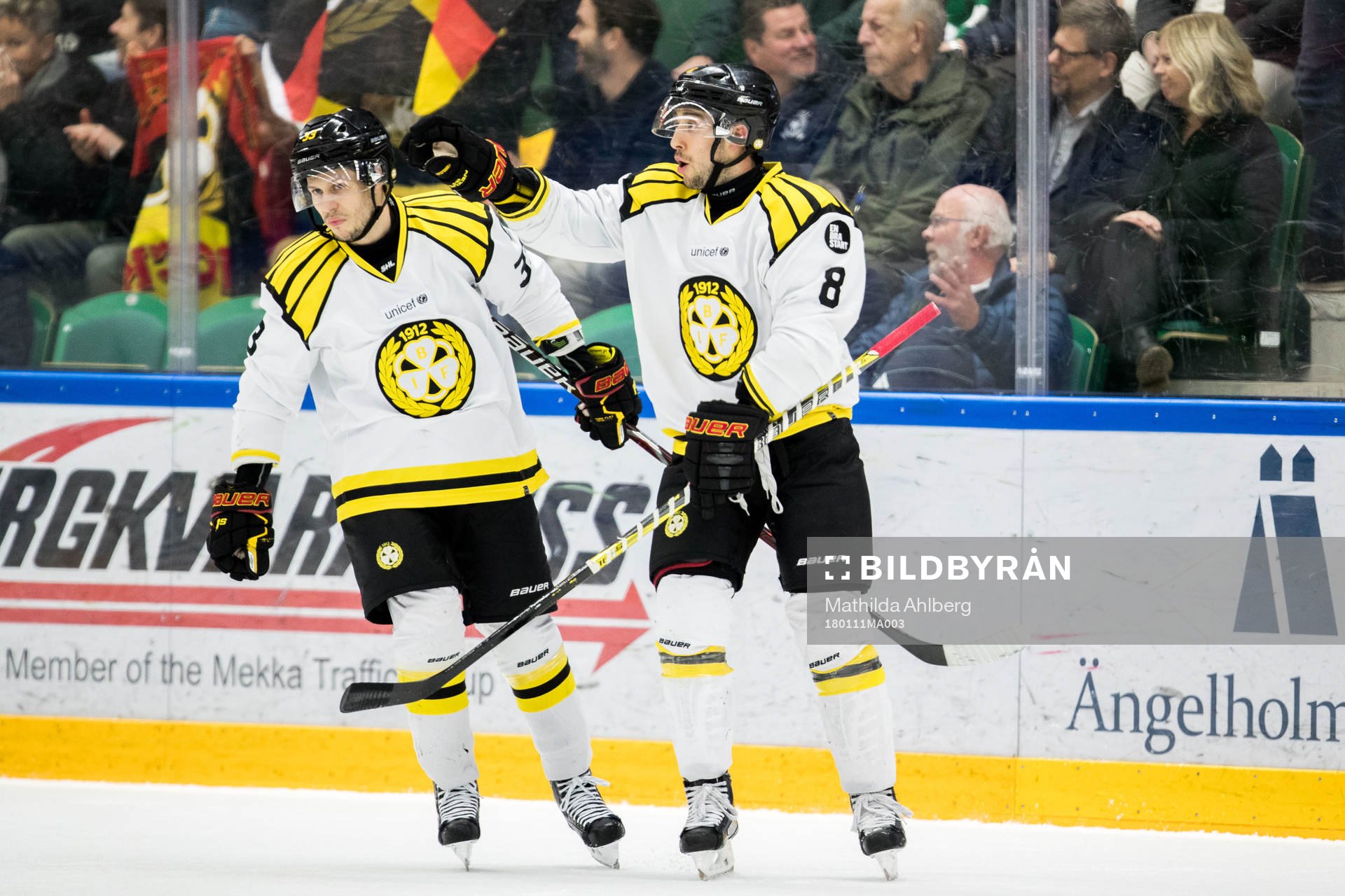 Brynäs Elias Fälth  jublar