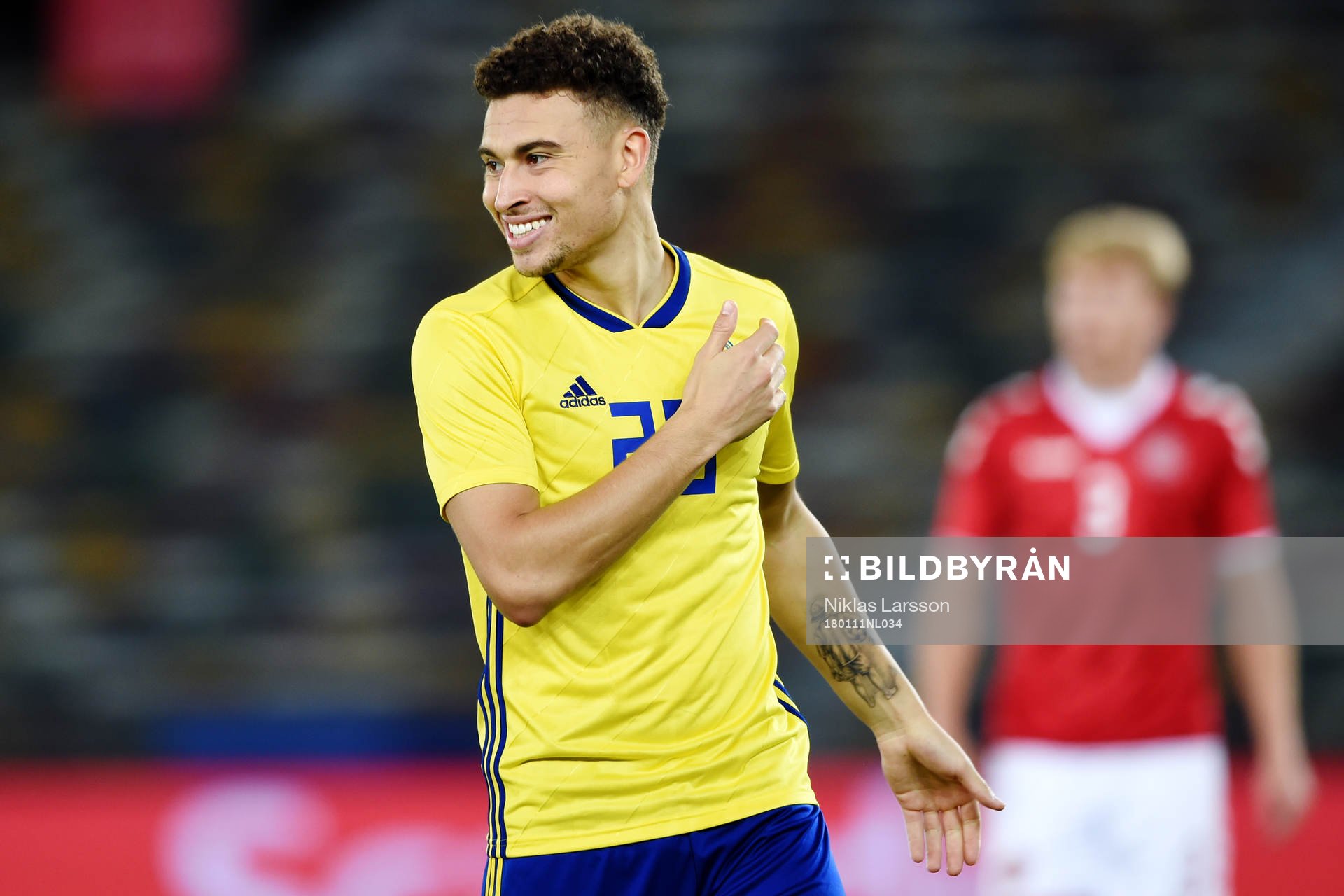 Sveriges Jordan Larsson reagerar