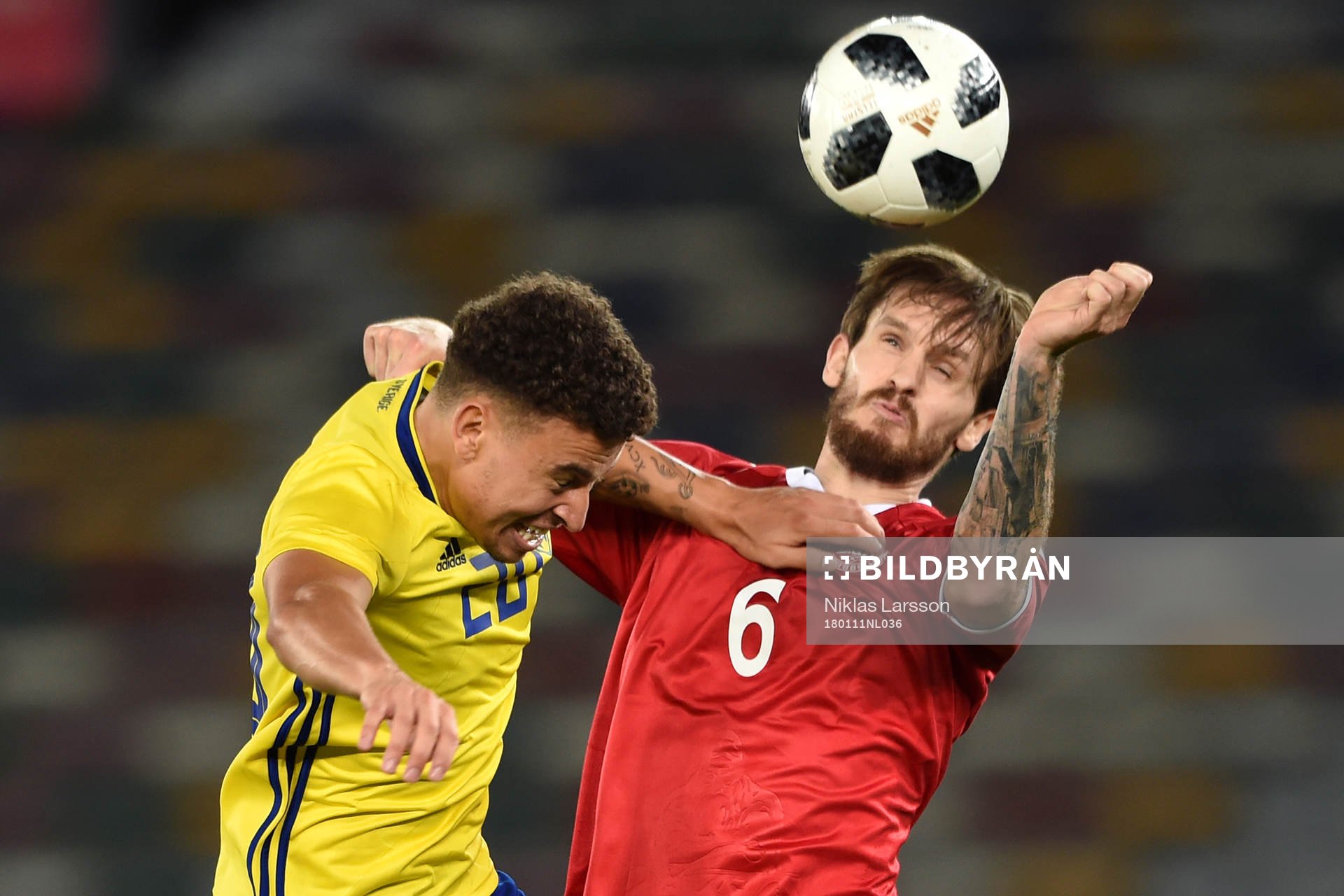 Sveriges Jordan Larsson och Djurgårdens Maximilian