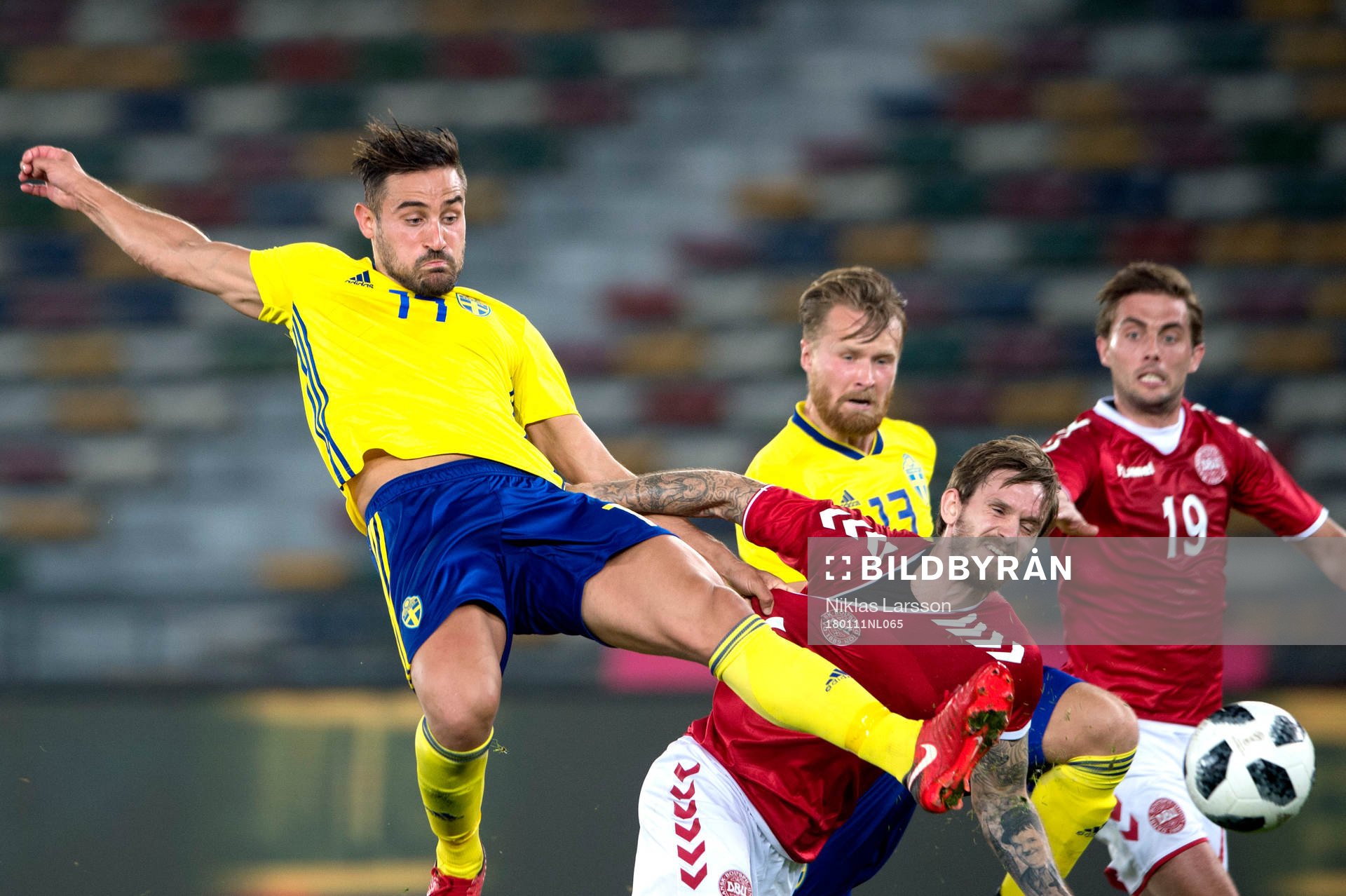 Sveriges Sotirios Papagiannopoulos och Danmarks Kian Hansen