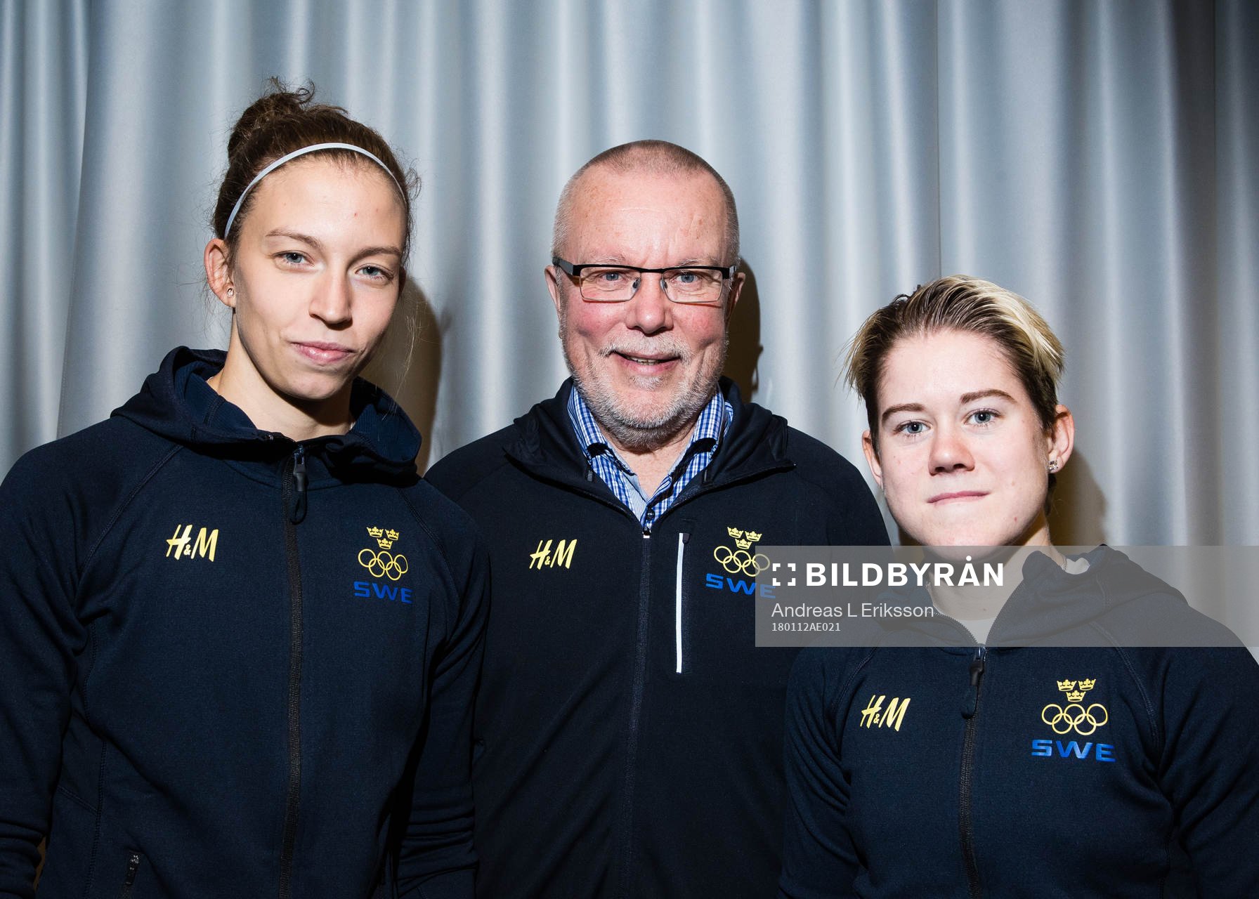 Sveriges Emilia Ramboldt, förbundskapten Leif Boork och