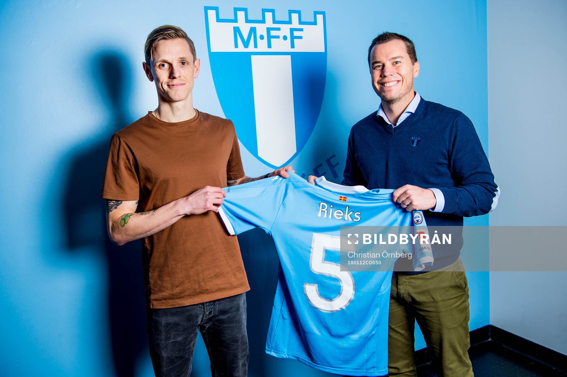 Malmö FFs sportchef Daniel Andersson presenterar Sören