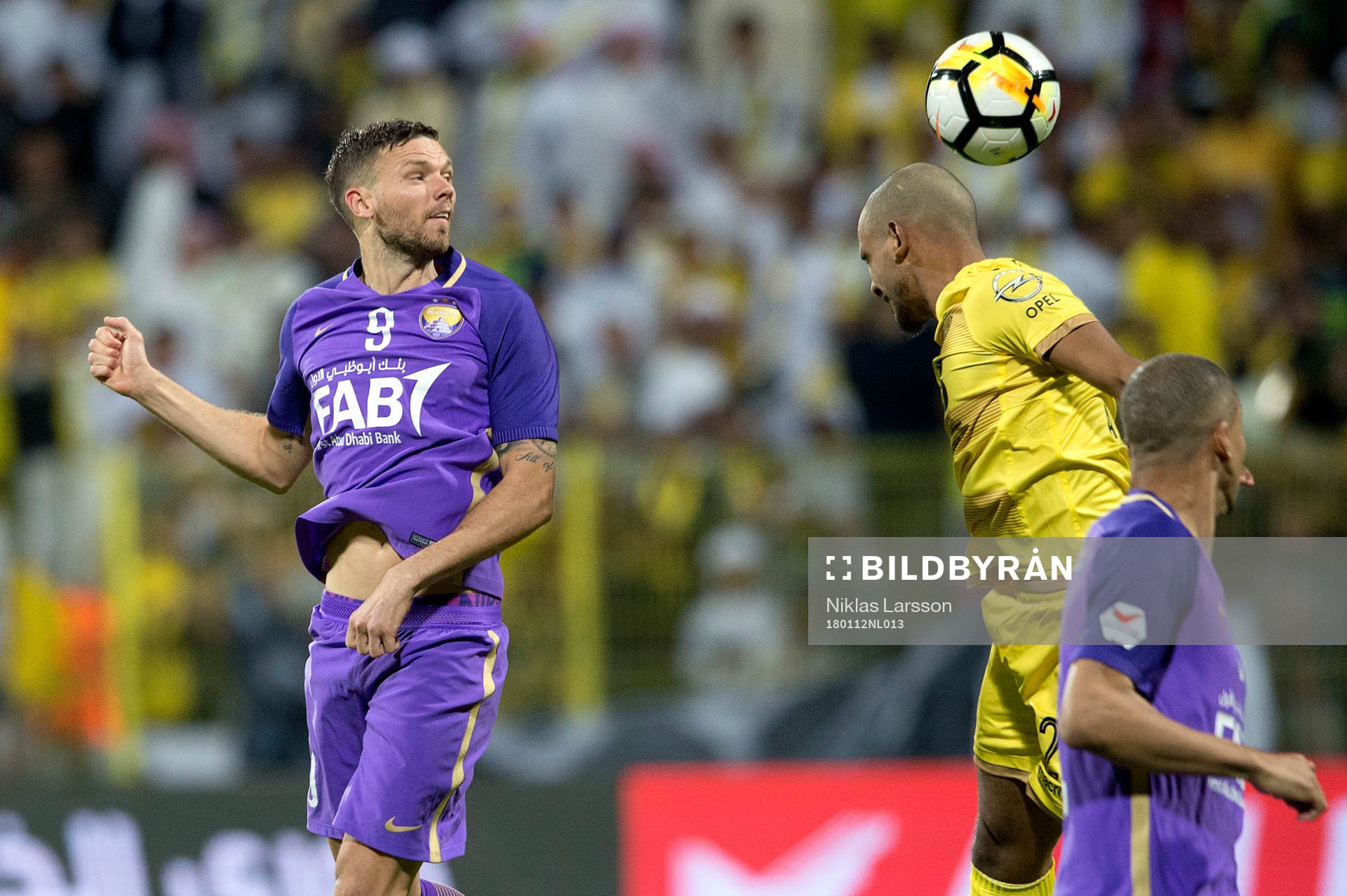 Al Ains Marcus Berg under matchen mellan Al Wasl och Al Ain den 12 januari 2018 i Dubai.
