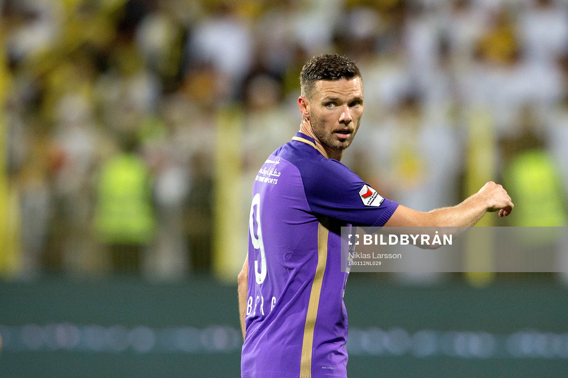 Al Ains Marcus Berg under matchen mellan Al Wasl och Al Ain den 12 januari 2018 i Dubai.