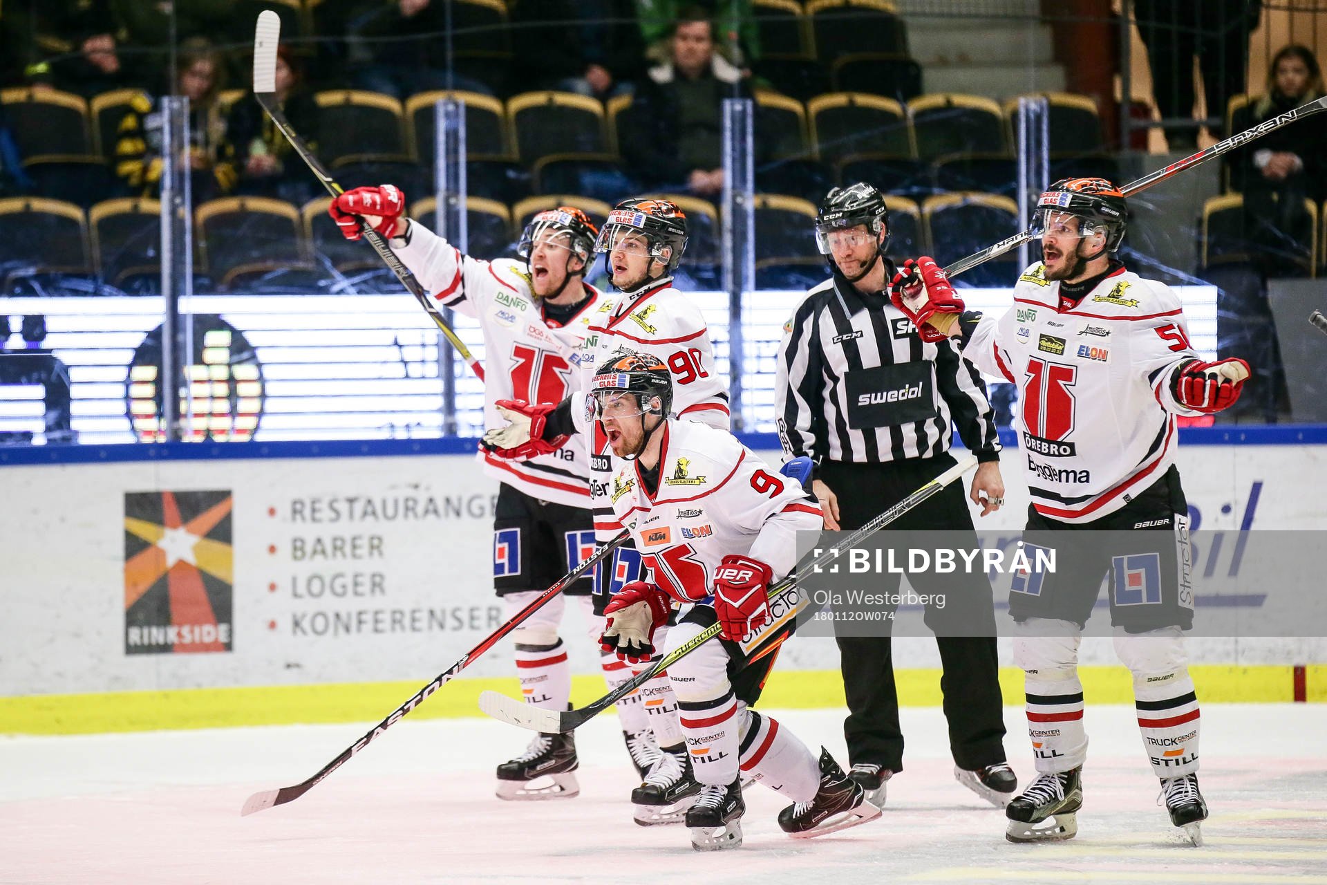 Örebros Tylor Spink , Johan Wiklander , Libor Hudacek och