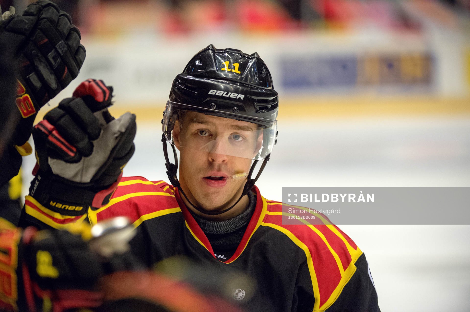 Brynäs Kevin Clark jublar