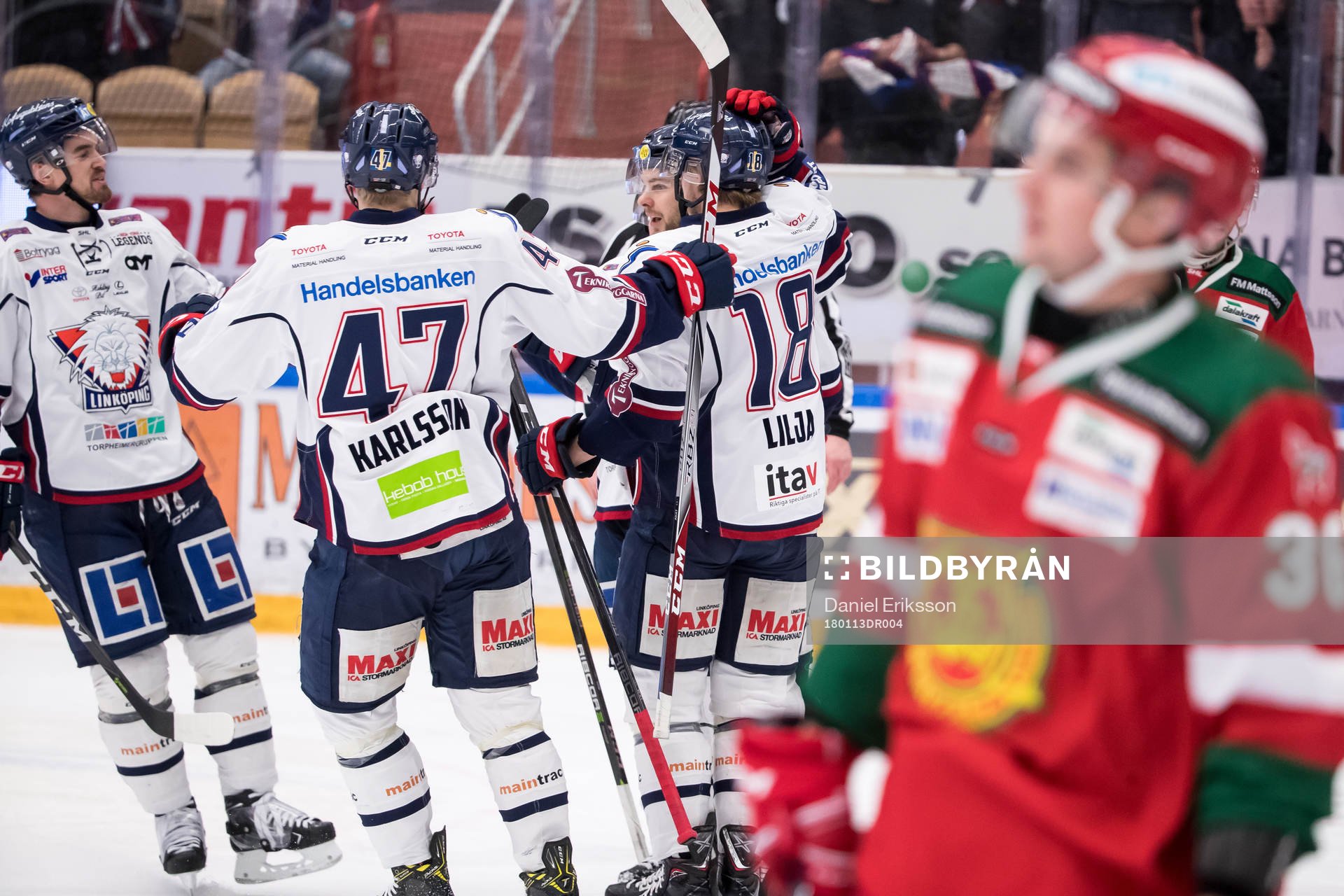 Linköpings Andrew Gordon jublar