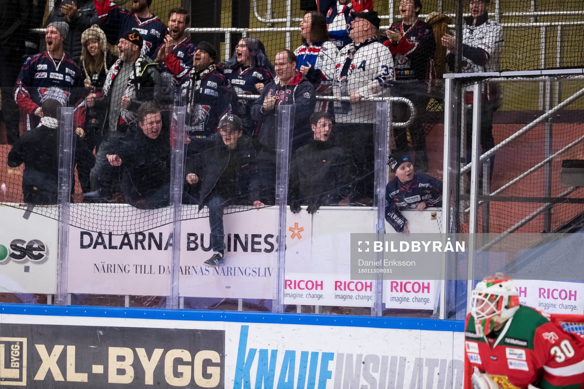 Linköpings supporters i ishockeymatchen i SHL mellan Mora