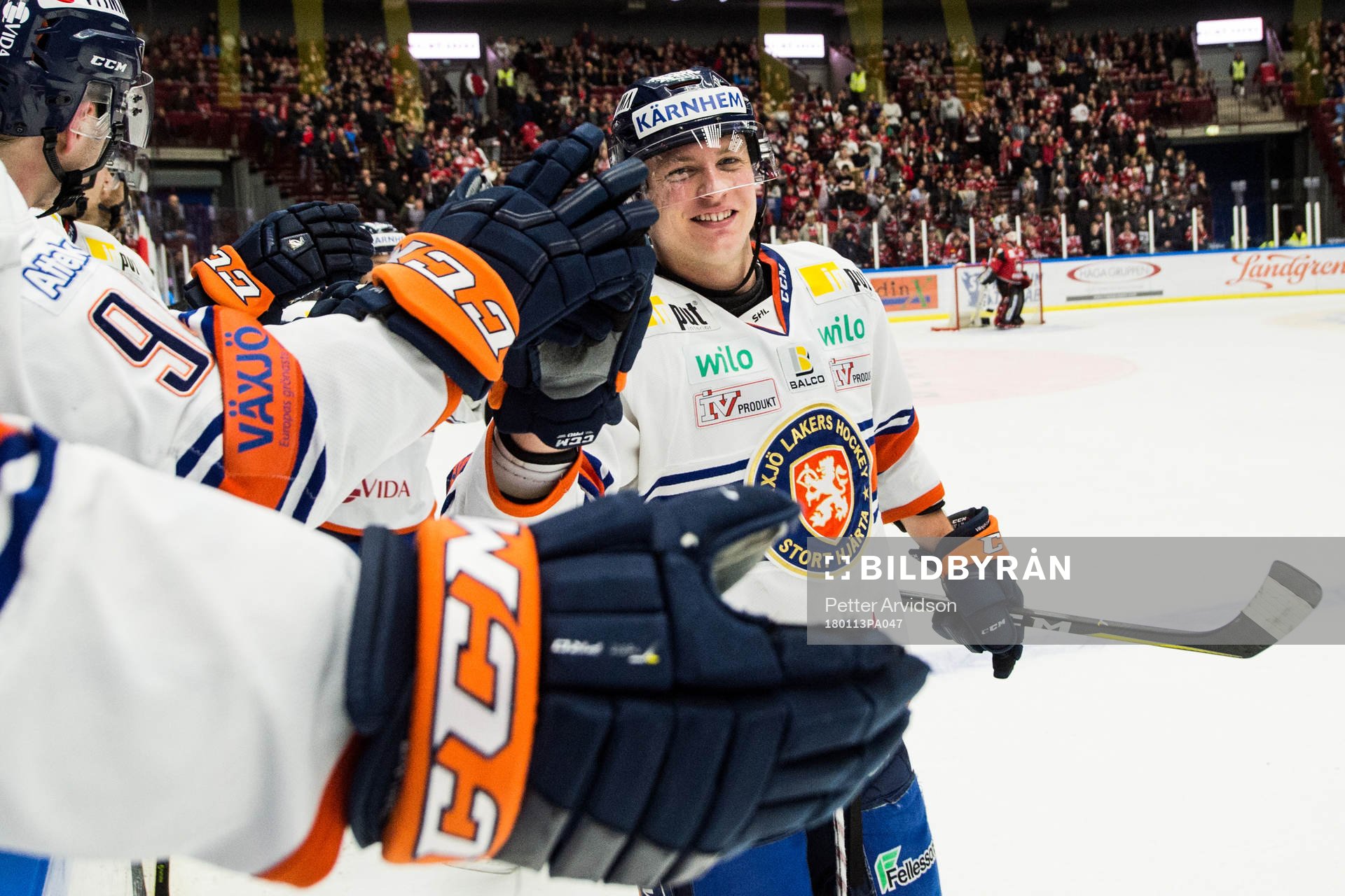 Växjös Oliver Bohm jublar
