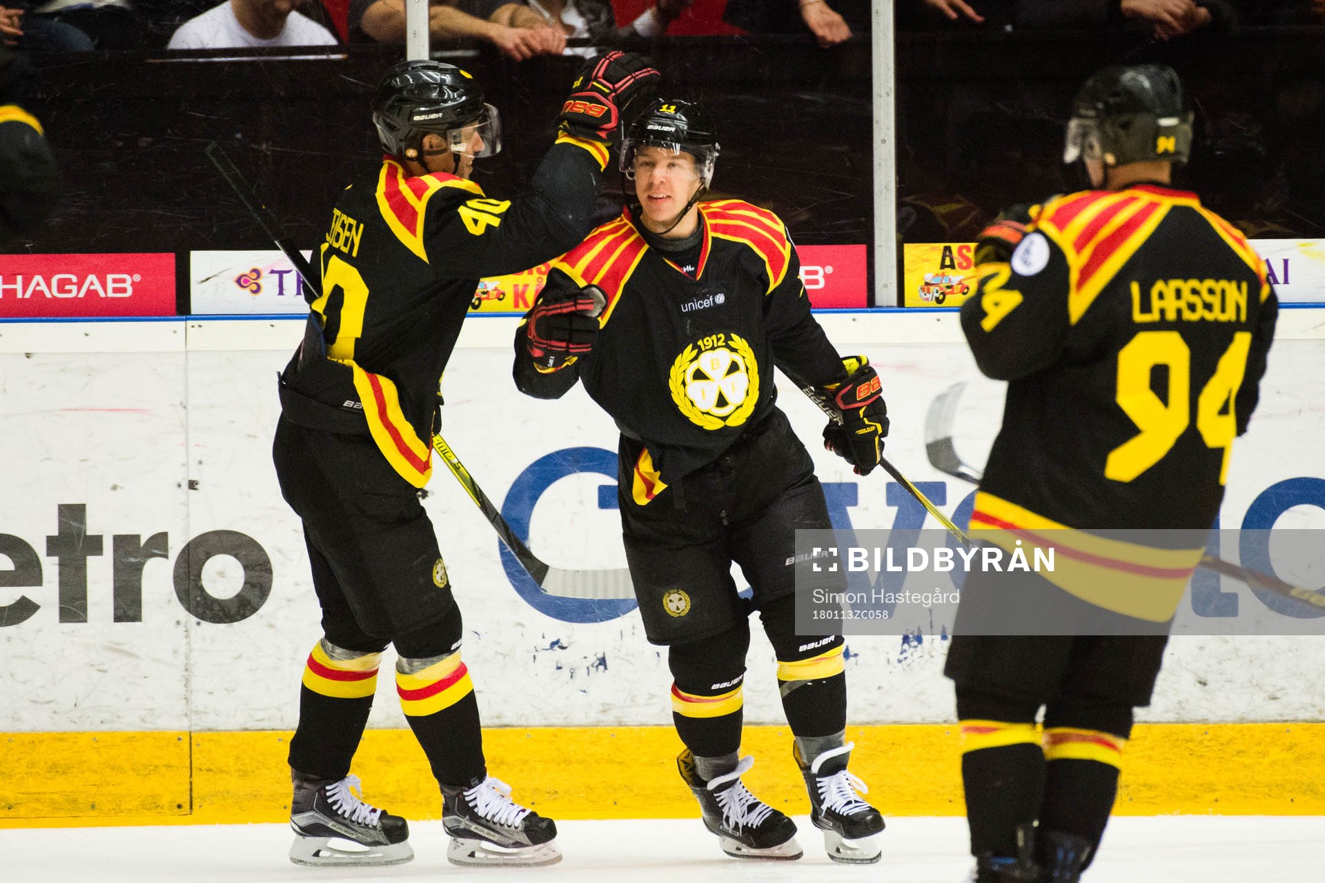 Brynäs Kevin Clark jublar